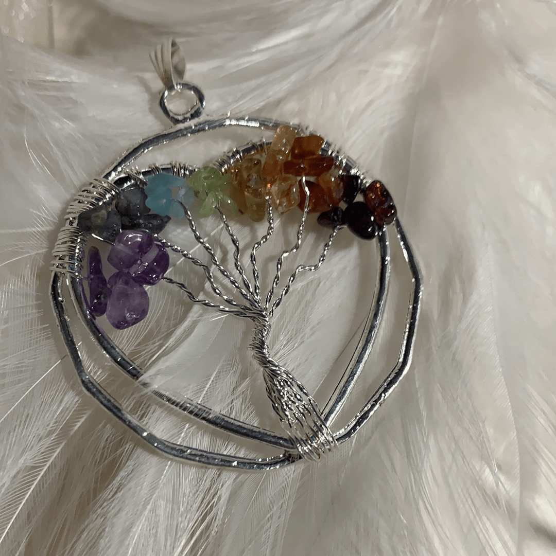 Chakra Heart Tree of Life Pendant Necklace - Spiritual Healing Jewelry for Meditation, Yoga & Energy Balance | Perfect Gift for Women