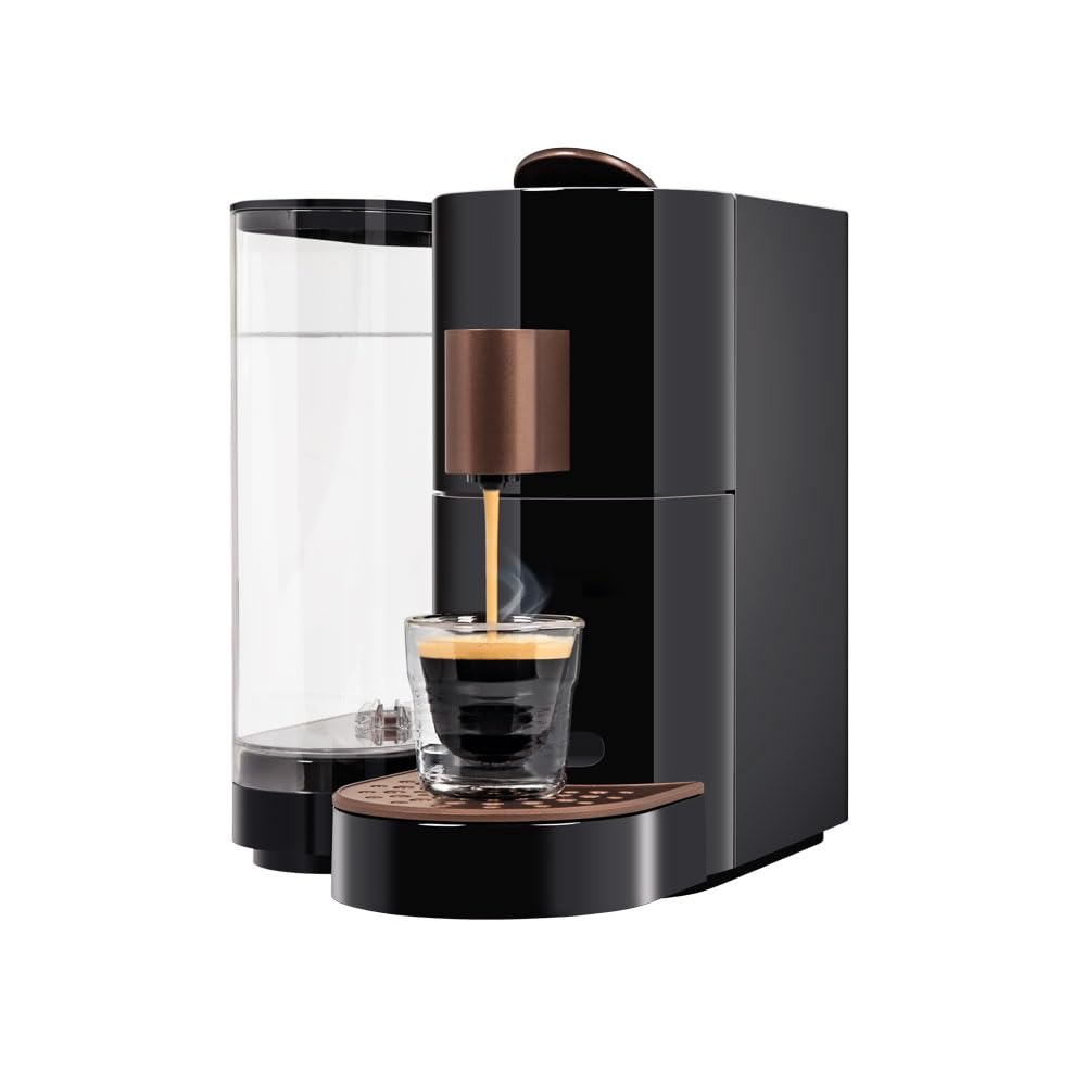 K-FEE® Twins II Single Serve Coffee & Espresso Pods for Milk Machines (Black/Copper) | Compatible with Starbucks® Verismo® | Perfect for Home & Office Coffee Brewing