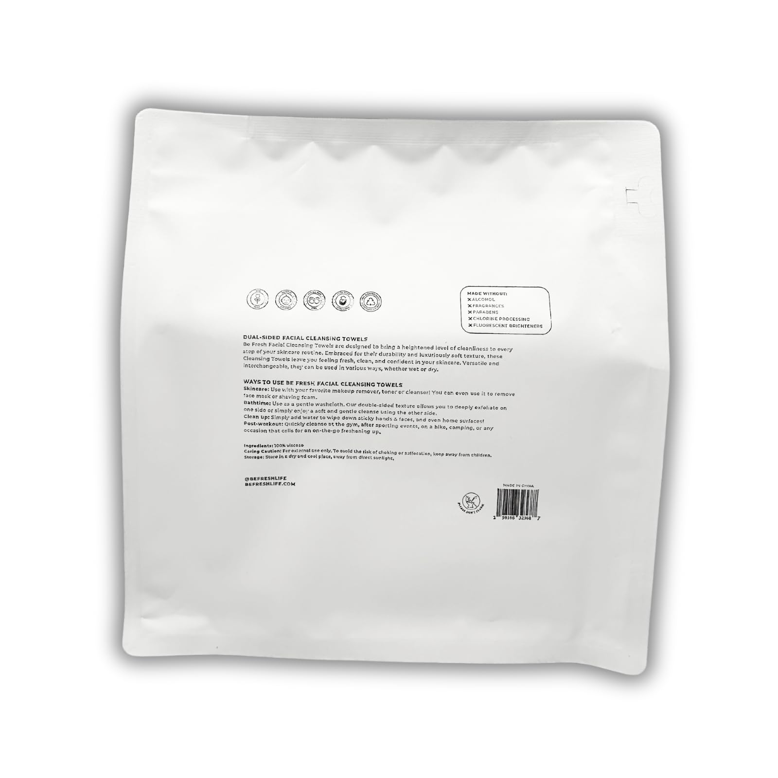 Dual-Sided Facial Cleansing Towels (15 Count) - Disposable Makeup Remover Wipes for Sensitive Skin | Gentle Exfoliating & Oil Control | Perfect for Travel, Gym & Daily Skincare Routine