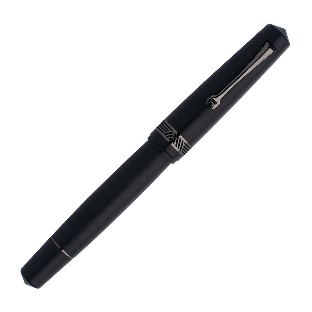 Leonardo Fountain Pen Momento Magico - Premium Stainless Steel Matte Black Edition (2022) | Luxury Writing Instrument for Professionals & Gift Giving