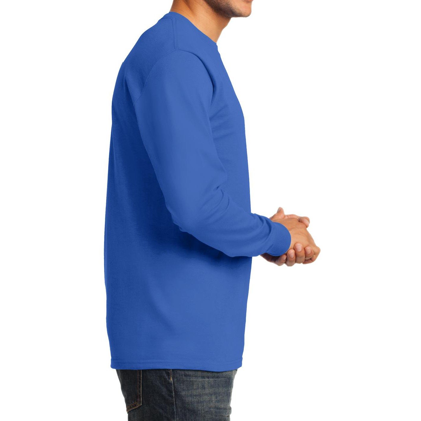 Men's Long Sleeve Essential T-Shirt - Comfortable Casual Basic Tee for Everyday Wear | Perfect for Work, Gym & Outdoor Activities