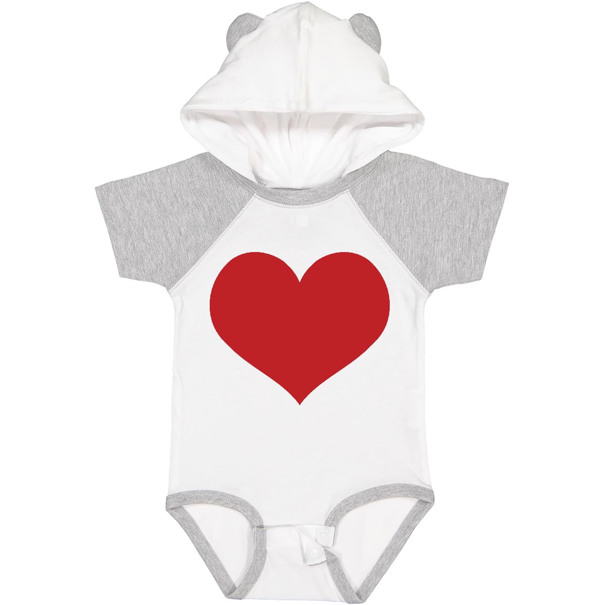 Inktastic Red Heart Valentine Baby Bodysuit - Cute Valentine's Day Outfit for Infants & Newborns - Perfect for Photo Shoots, Gifts & Special Occasions