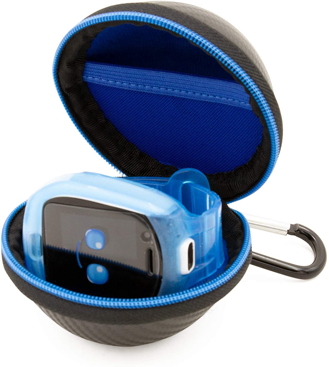 CASEMATIX Smartwatch Travel Case Compatible with Little Tikes Tobi & Tobi 2 Robot Smartwatch - Protective Storage Case with Carabiner Clip & Accessory Organizer | Perfect for Kids Travel, School & Outdoor Activities