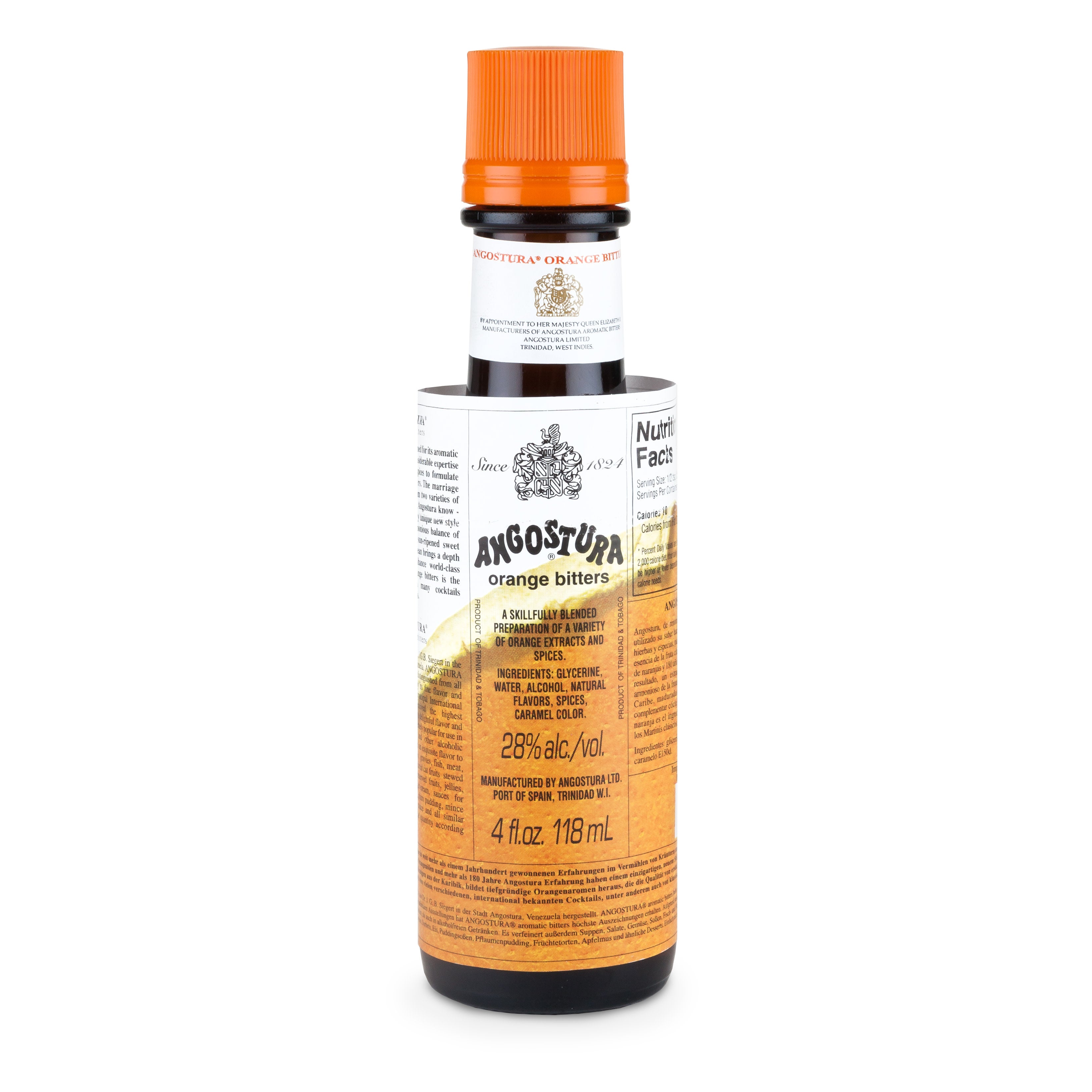 4 oz. Orange Angostura Bitters - Premium Cocktail Bitters for Old Fashioned, Manhattan & Mixology - Perfect for Home Bars & Bartenders