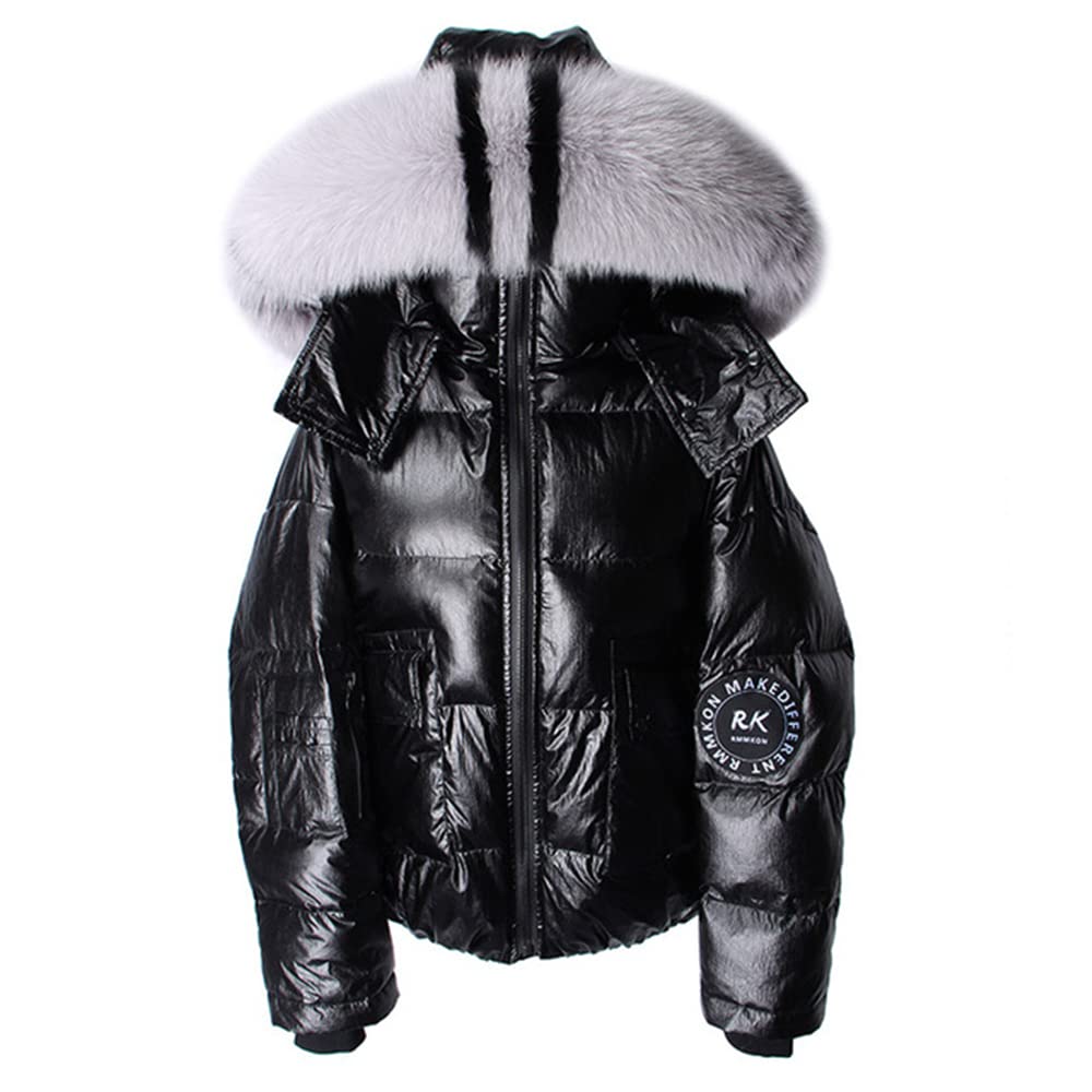 Women's Waterproof Duck Down Jacket - Winter Warm Short Parka Coat with Long Sleeves & Pockets | Outdoor Activities, Snow Sports, Casual Wear