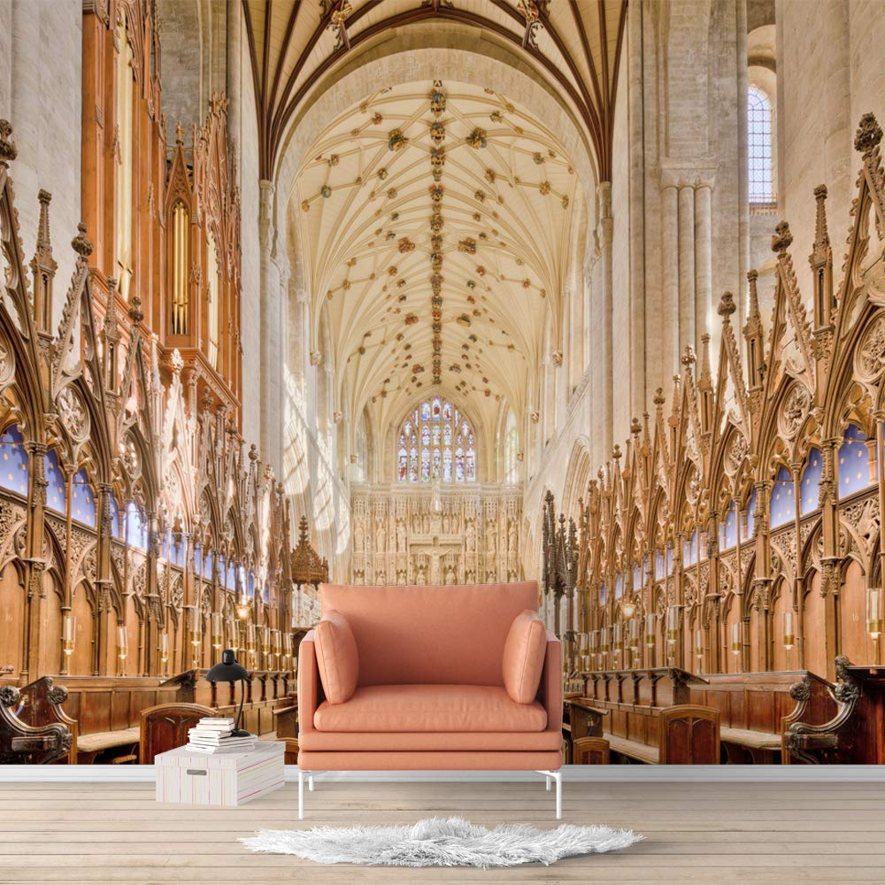 Beautiful Great Church Removable Wallpaper - Peel and Stick Wall Murals for Bedroom (66x96 inches) - Perfect for Home Decor, Nursery, Living Room & Office Spaces