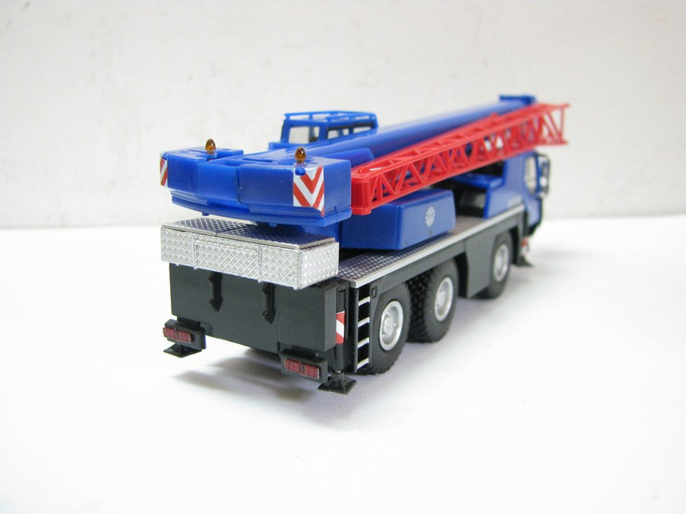 1:87 Scale Herpa Liebherr LTM 1045/1 German Federal Technical Relief Agency Diecast Crane Model - Mini Construction Vehicle Toy for Collectors & Hobbyists | Perfect for Display, Gifts & Diorama Scenes