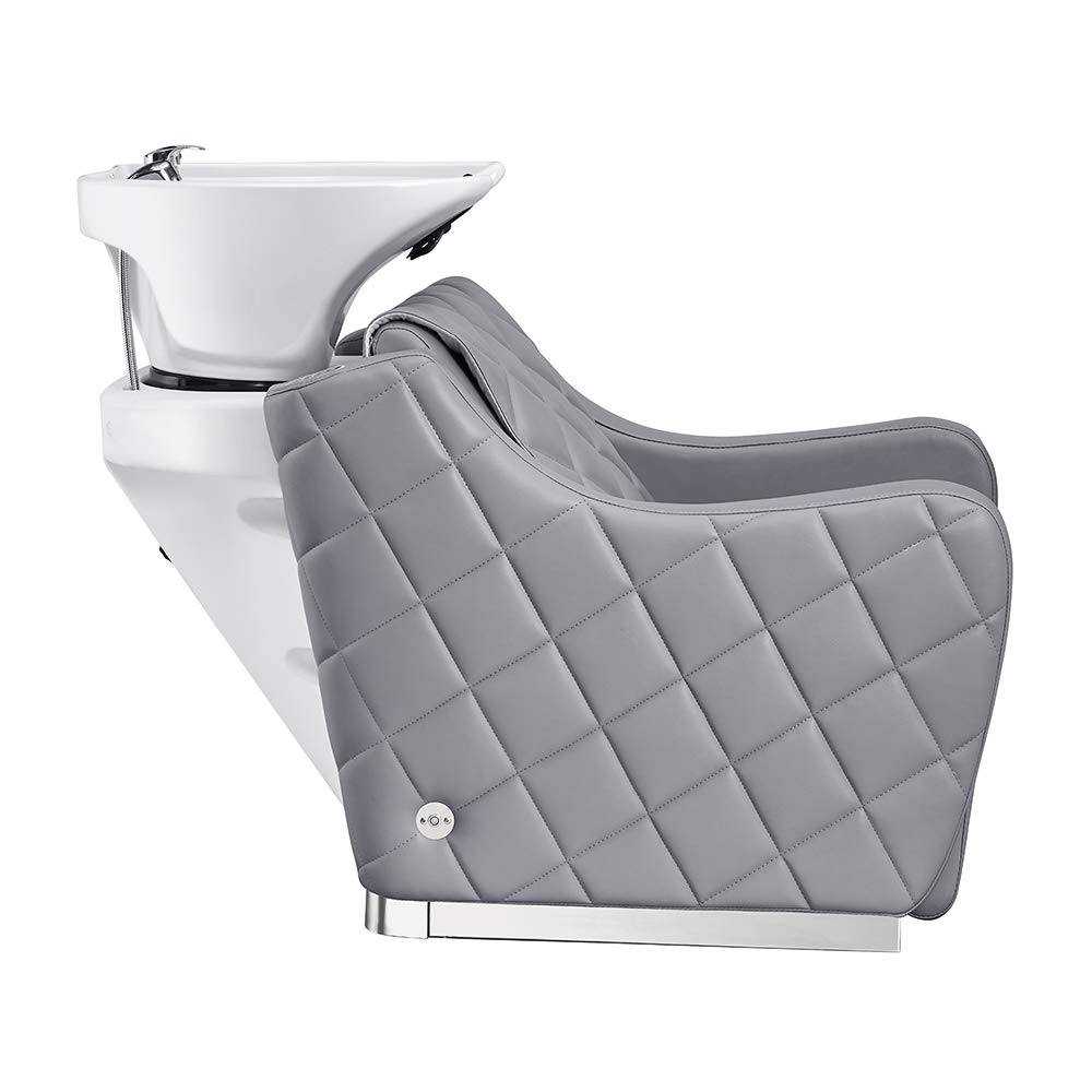 Professional Salon Shampoo Backwash Unit with Massage & Adjustable Leg Rest - Hydraulic Hair Washing Station for Barber Shops & Beauty Salons - Perfect for Hair Styling, Washing, and Spa Treatments