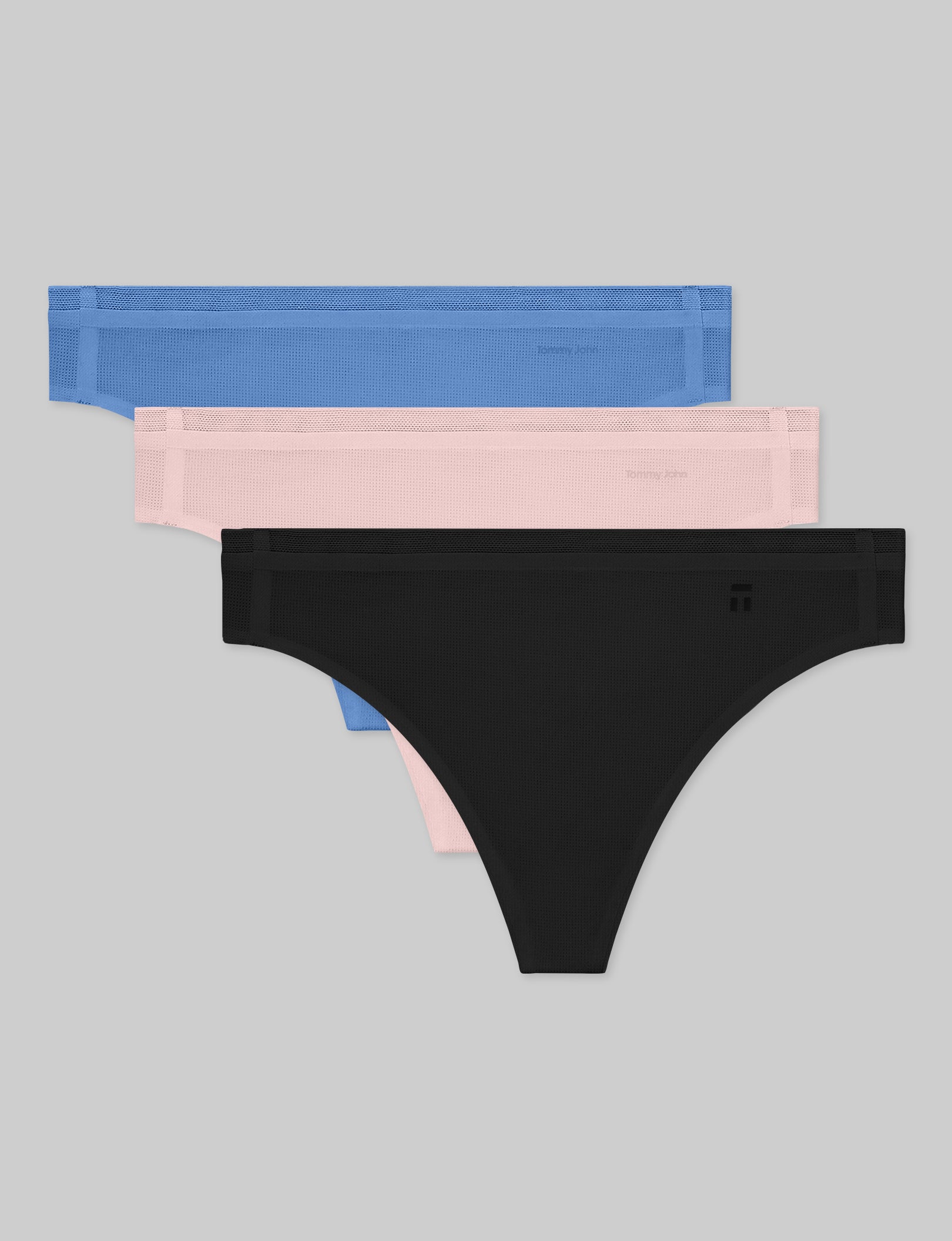 Women's Breathable Air Thong Underwear 3 Pack - Comfortable & Invisible Panties for Everyday Wear, Workout & Yoga