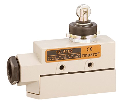 Heavy Duty SPDT TZ-6102 Micro Limit Switch with Roller Plunger - CE Certified for Sliding Doors & Windows | Ideal for Home Automation, Industrial Equipment & Security Systems