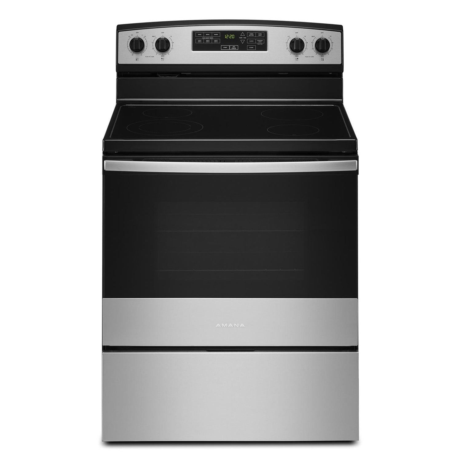 Amana 30 Inch Stainless Steel Freestanding Gas Range - 4.8 Cu Ft Oven Capacity, 5 Burner Cooktop, YAER6603SMS - Perfect for Home Kitchens & Professional Cooking