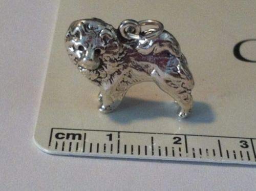Sterling Silver Chow Pomeranian Dog Charm Pendant - Elegant Jewelry for Dog Lovers - Perfect Gift for Pet Owners & Dog-Themed Occasions