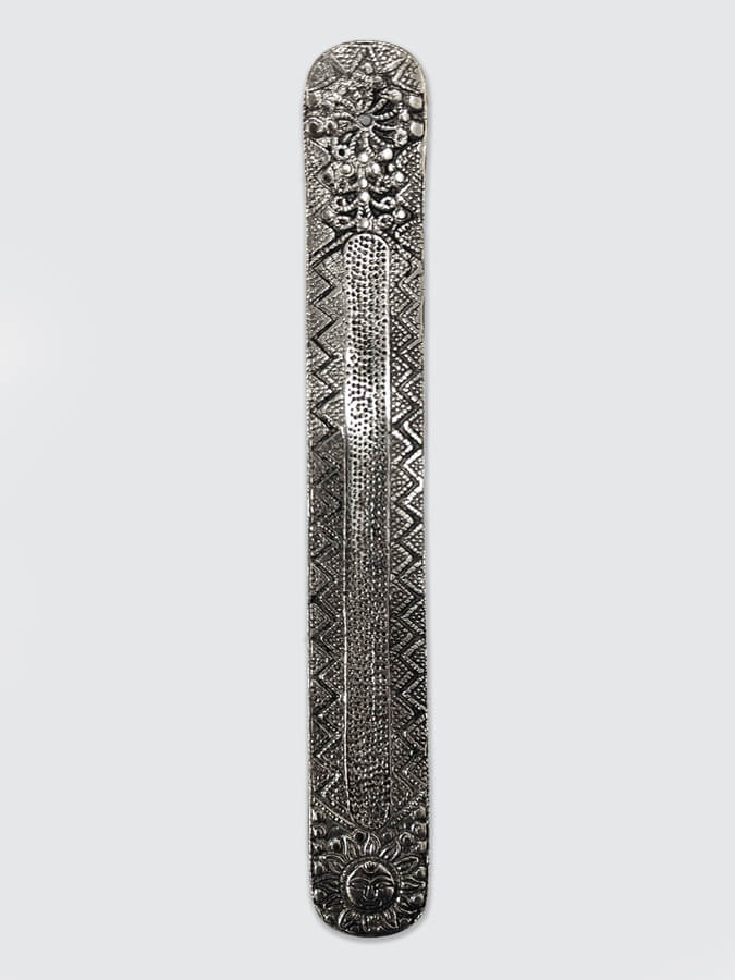 Namaste Metal Embossed Incense Holder with Sun Design - Perfect for Yoga, Meditation & Home Decor