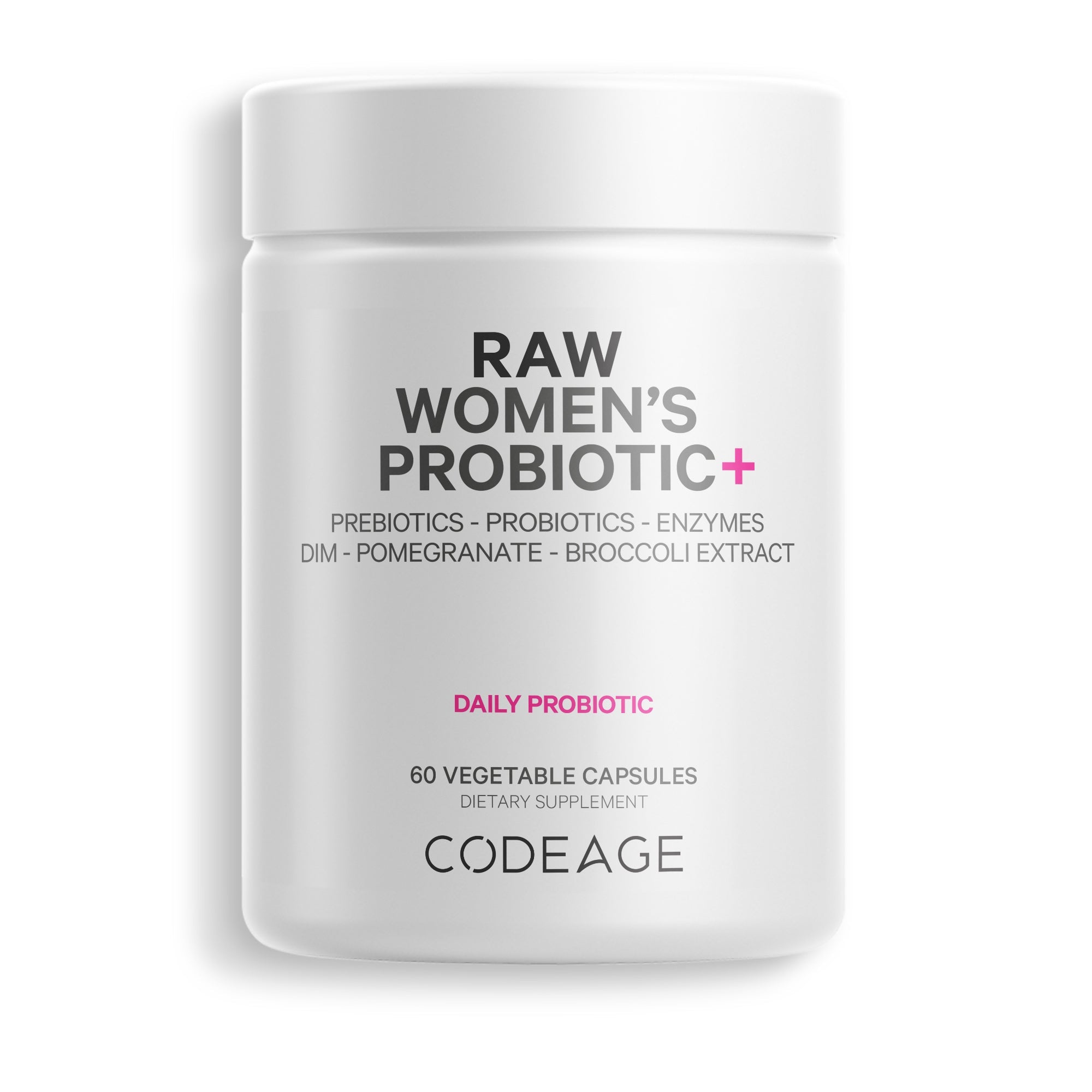 Codeage Raw Women's Probiotic Supplement - 50 Billion CFU, 16 Strains for Digestive & Immune Support | Daily Gut Health for Women | Use for Bloating, Digestion & Vaginal Health