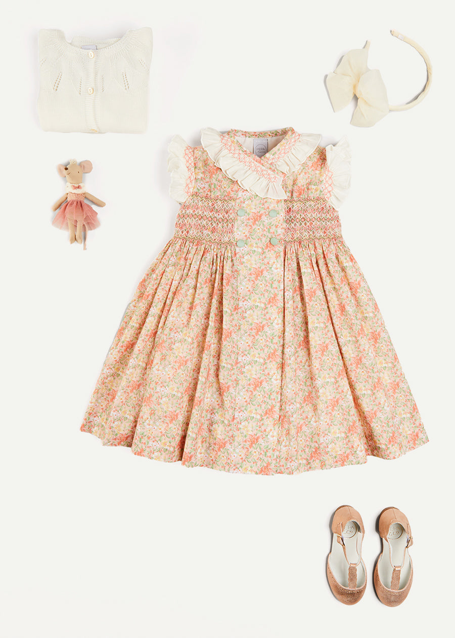 Sophie Floral Gift Set in Peach - Perfect for Birthdays, Anniversaries & Bridal Showers | Elegant Floral-Themed Present for Women