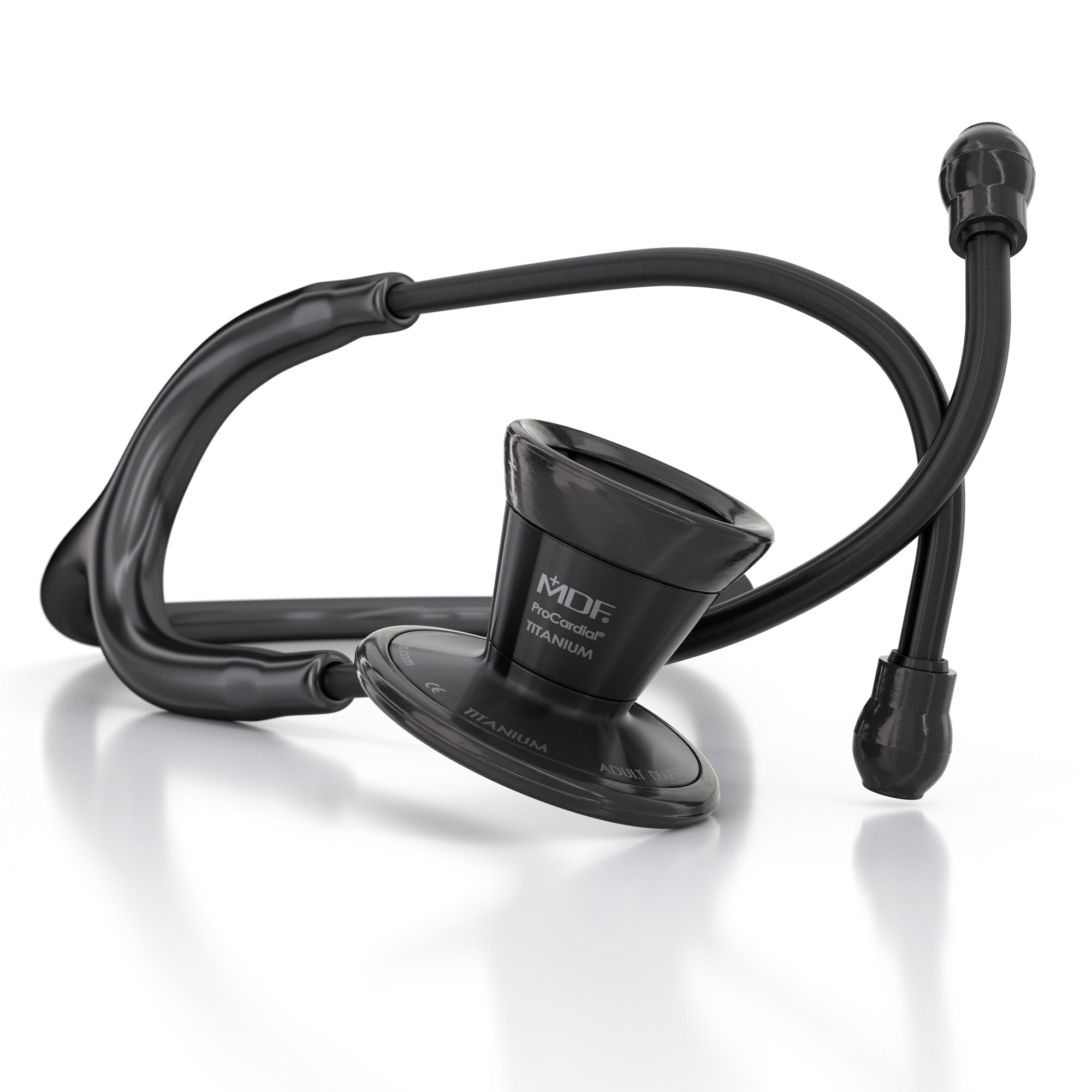 ProCardial® Titanium Cardiology Stethoscope - Premium Black/BlackOut Design for Medical Professionals | Ideal for Doctors, Nurses & Healthcare Workers in Hospitals & Clinics