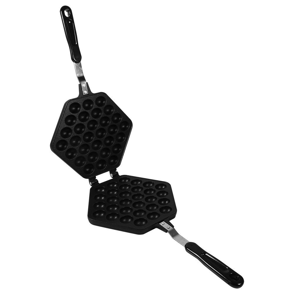 Non-Stick Egg Waffle Maker - Aluminum Alloy Bubble Waffle Machine for Homemade Egg Puffs, Hong Kong Style Eggettes & Belgian Waffles - Perfect for Breakfast, Dessert, Party Snacks & Home Kitchen Use