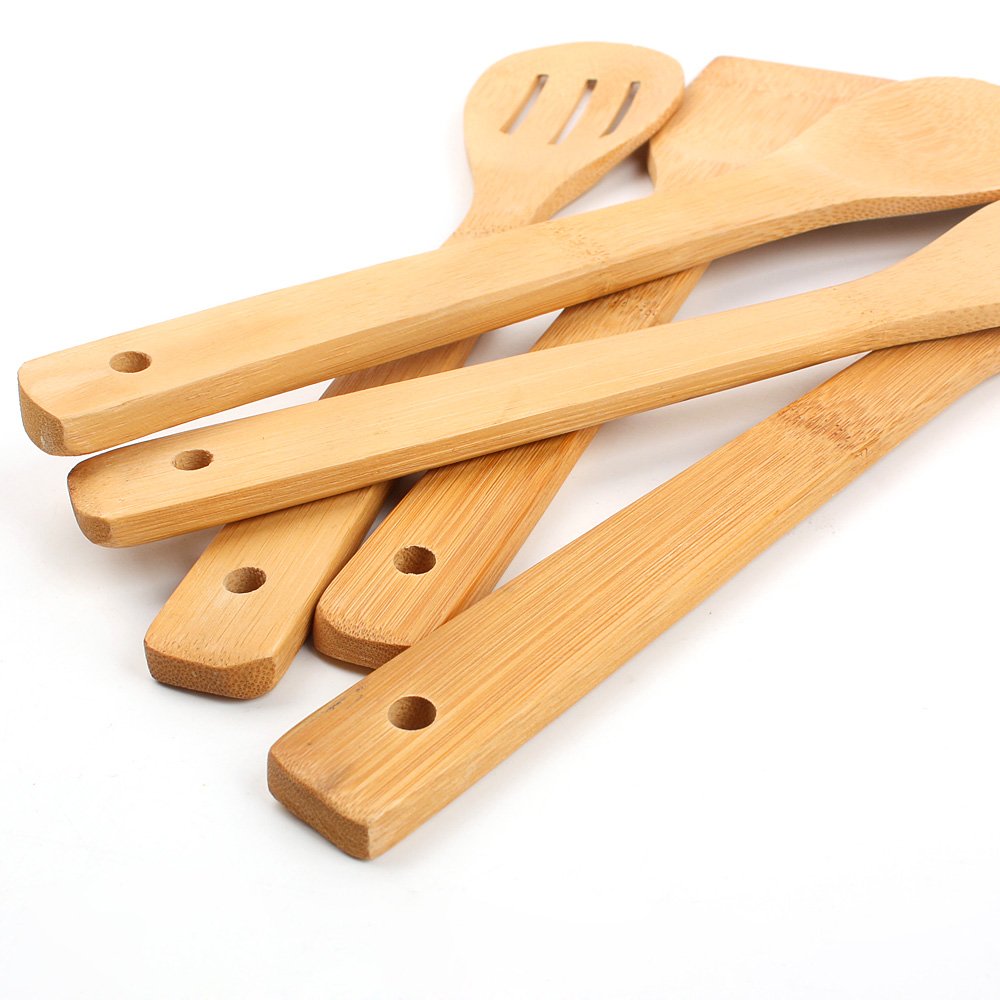 5-Piece Kitchen Utensil Set - Non-Stick Cooking Tools with Salad Turner, Slotted Spatula & Spoon - Dishwasher Safe & Scratch-Resistant for Healthy Cooking - Perfect for Camping, Home Kitchens & Outdoor BBQ