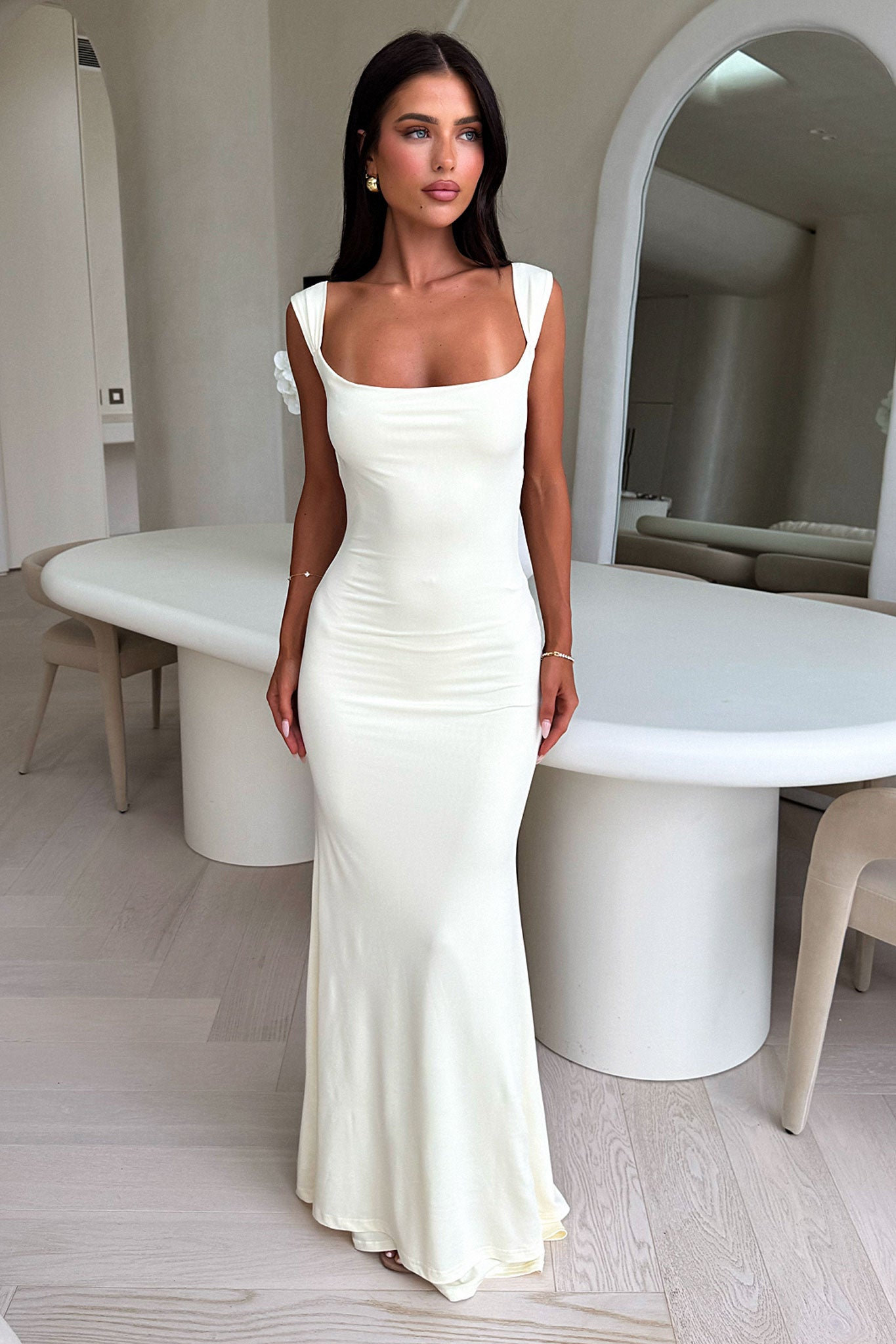 Elegant Elai Open Back Maxi Dress for Women - Flowy Summer Yellow Boho Beach Dress | Perfect for Vacations, Weddings & Outdoor Parties