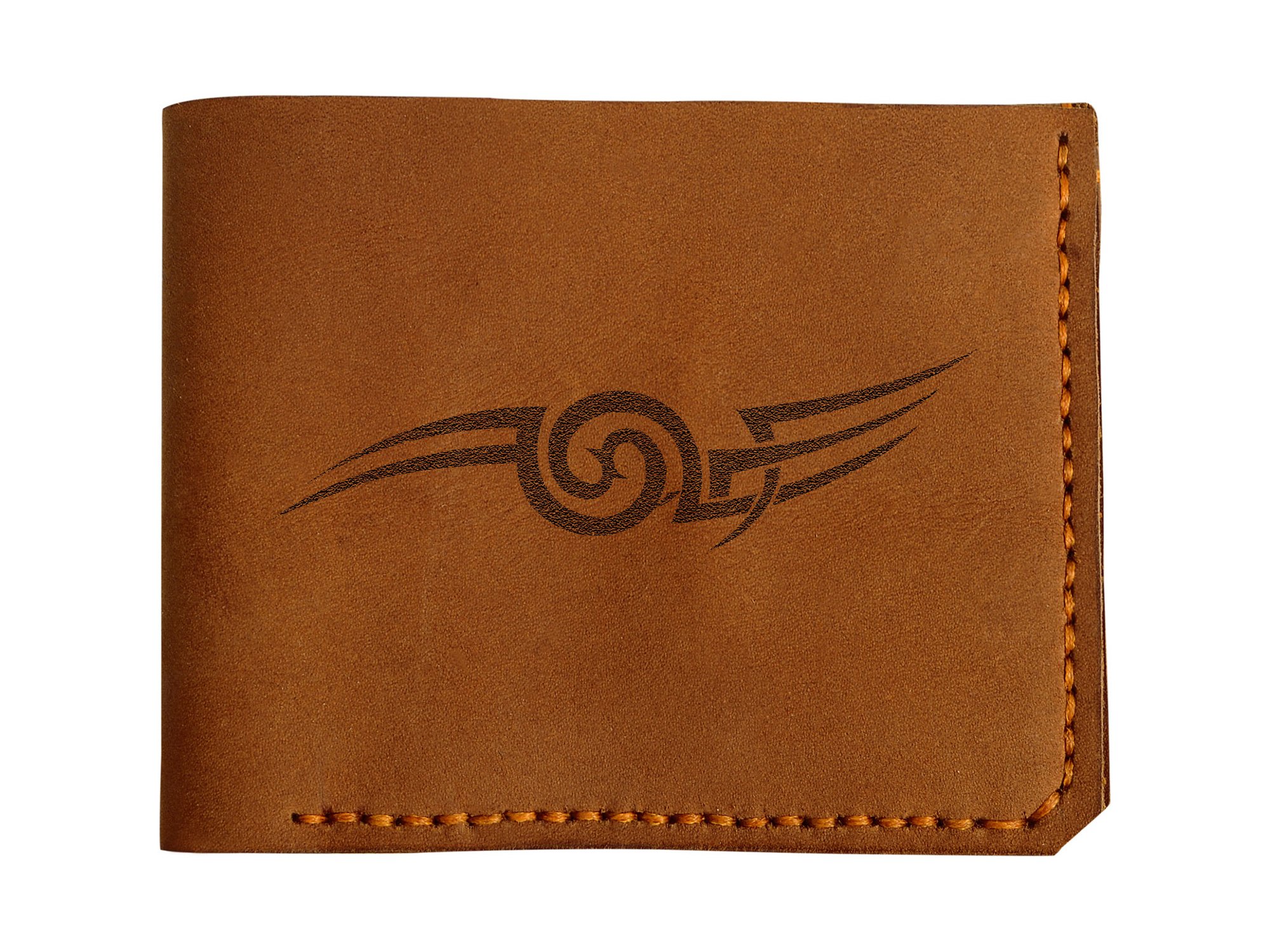 Authentic Handmade Maori Style Men's Leather Wallet - Pull-Up Genuine Leather for Everyday Use & Travel Accessories