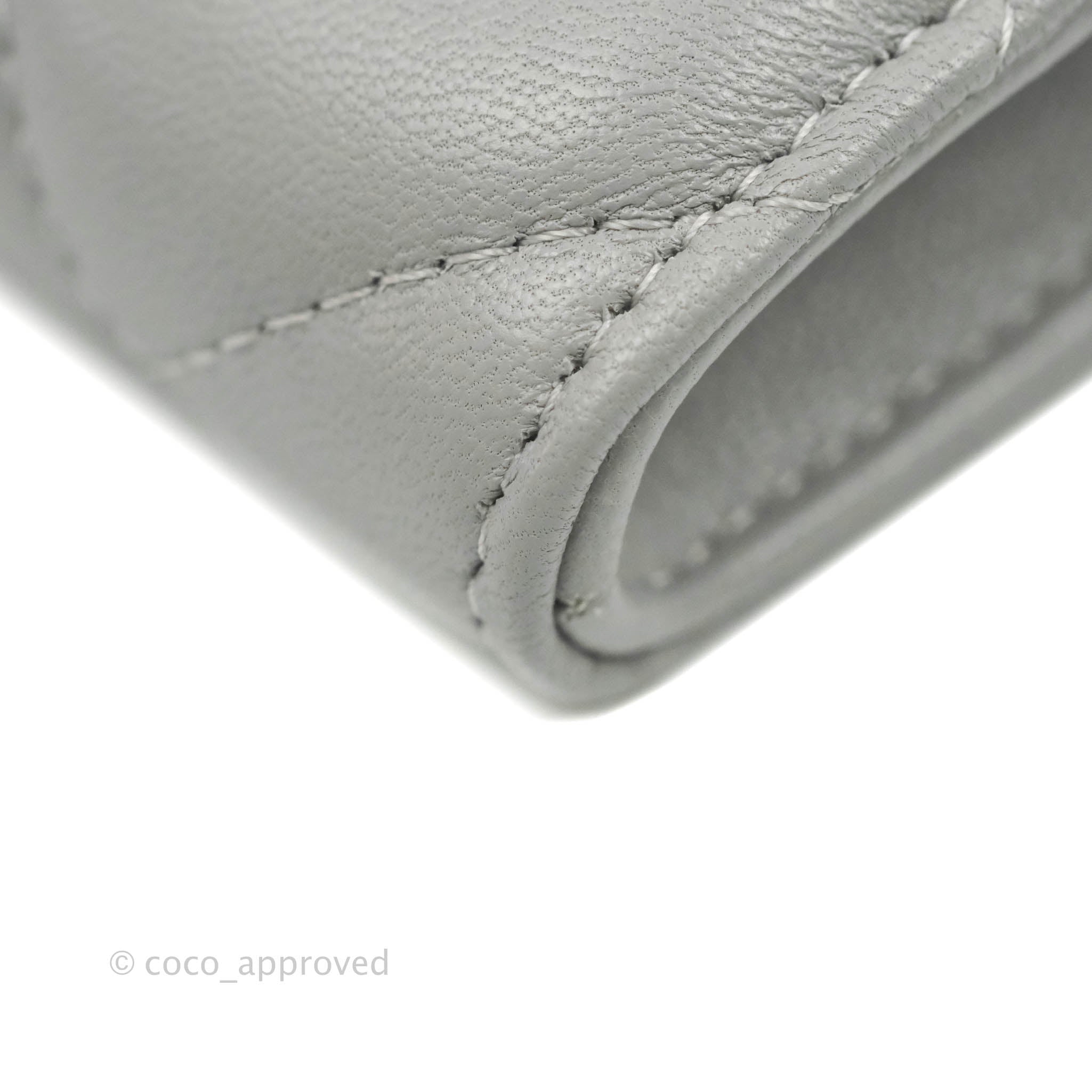 Chanel 19 Grey Mixed Hardware Phone Holder - Luxury Designer Phone Case for iPhone & Android - Perfect for Everyday Use, Travel & Fashion Accessories