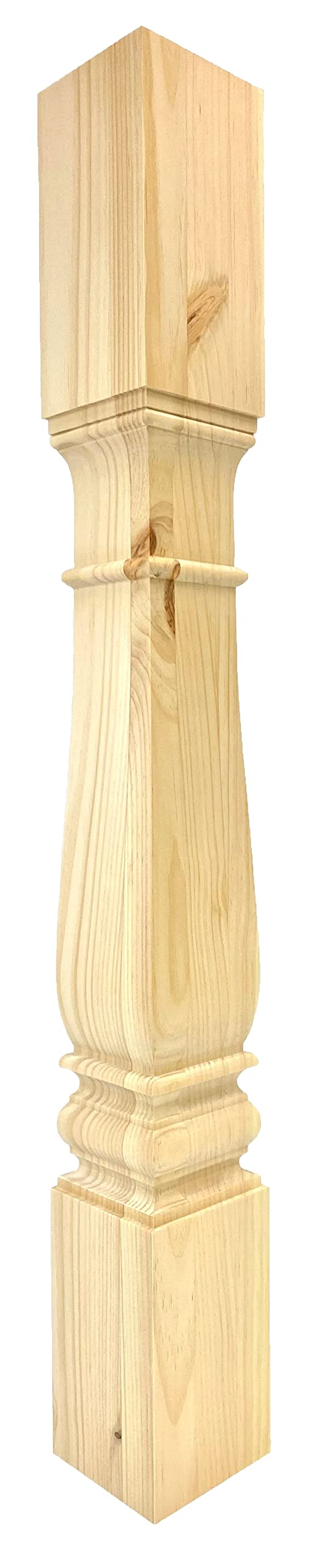 Square Tupelo Wood Table Leg 34.5