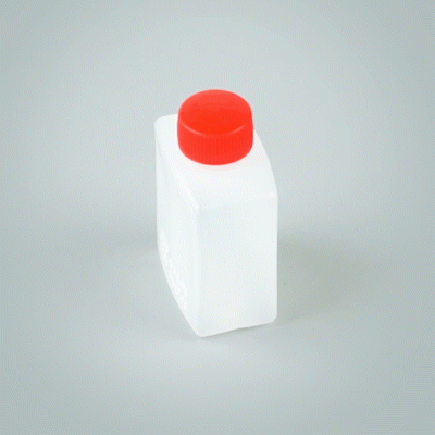 Bento Tek 2 oz Clear Plastic Soy Sauce Bottles with Red Caps (1.5