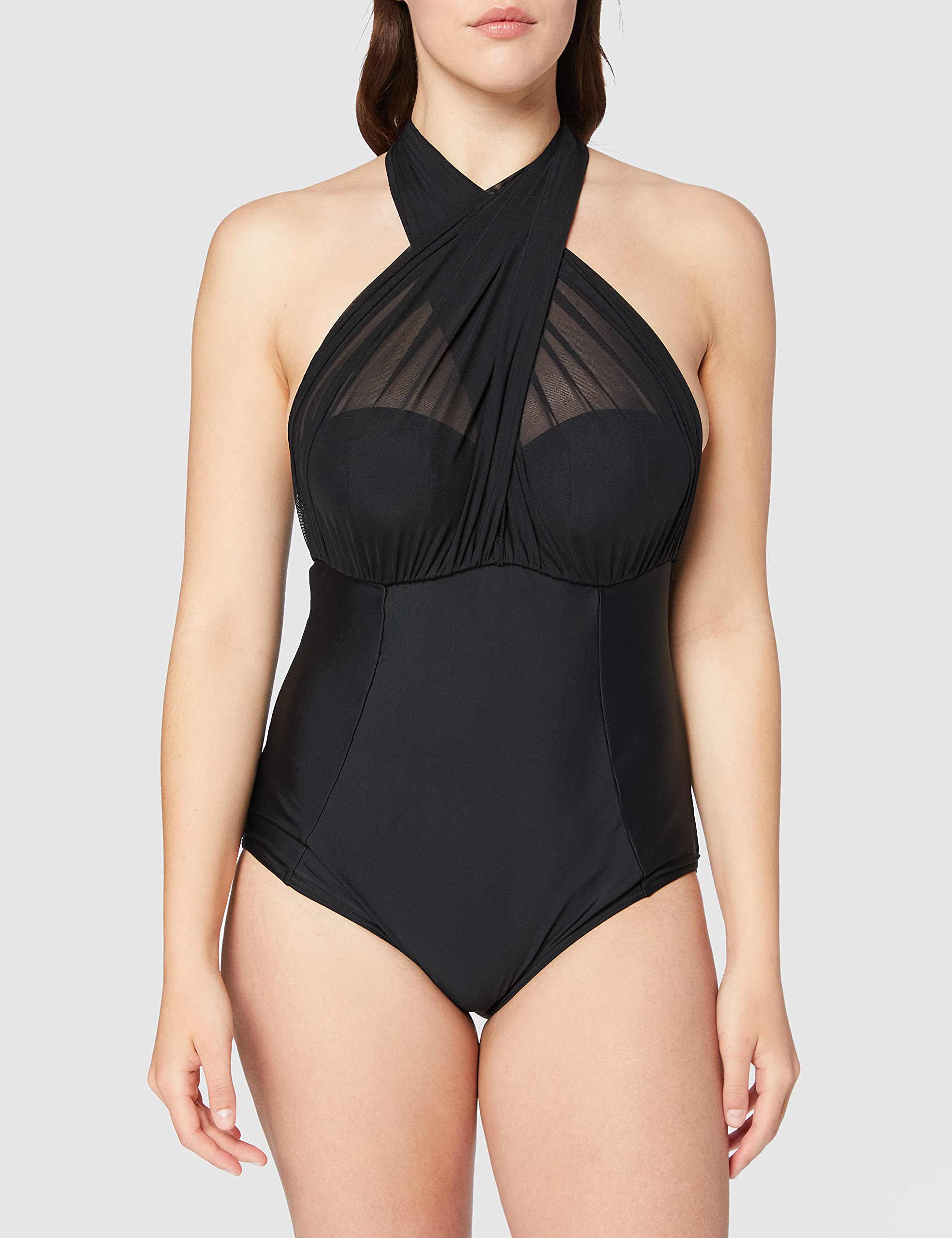 Curvy Kate Women's Bandeau Swimsuit - Supportive One-Piece Bathing Suit for Plus Size - Perfect for Beach Vacations & Poolside Relaxation