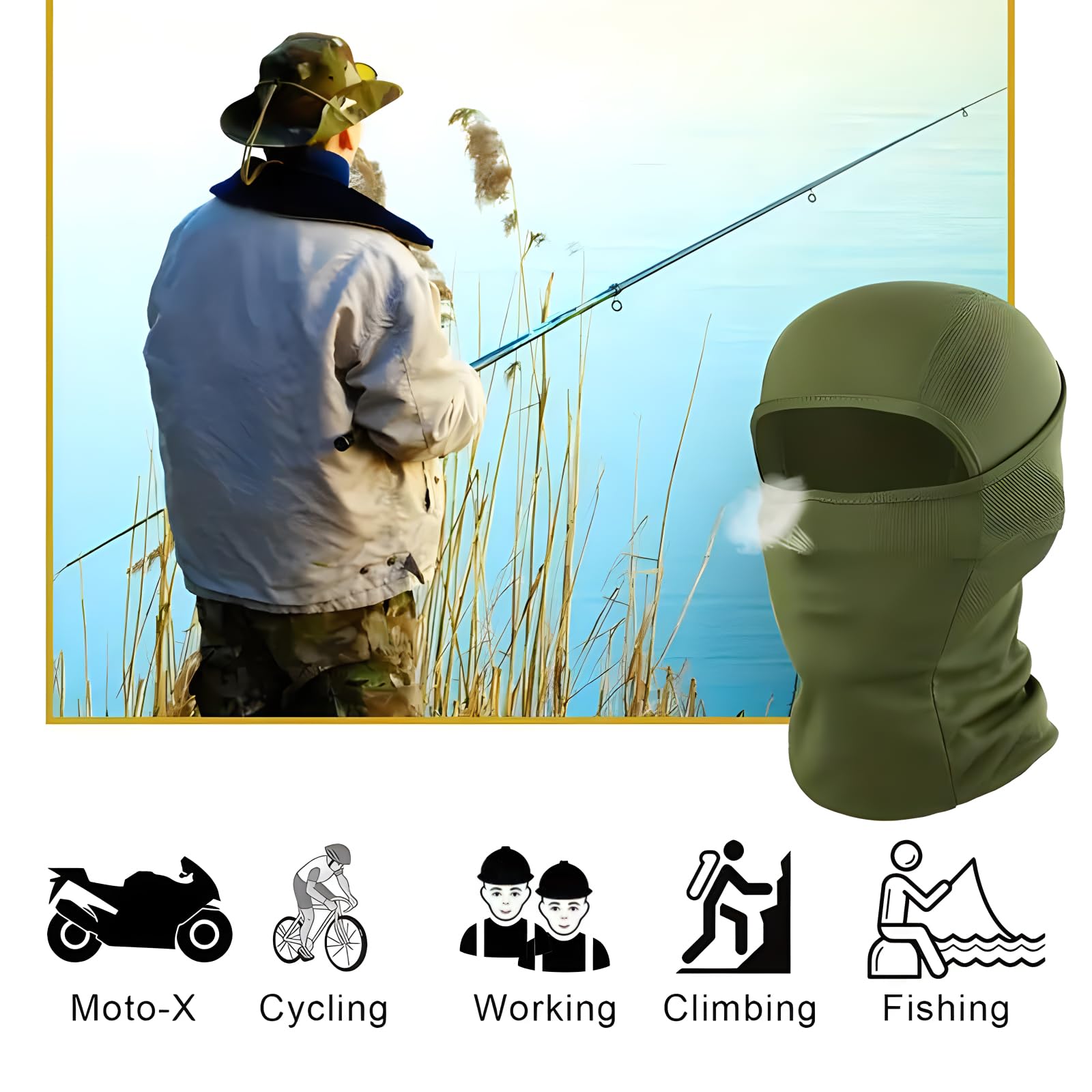 6 Pack Ski Mask Balaclava for Men & Women - UV Protection, Breathable Face Cover for Skiing, Motorcycle Riding & Outdoor Sports