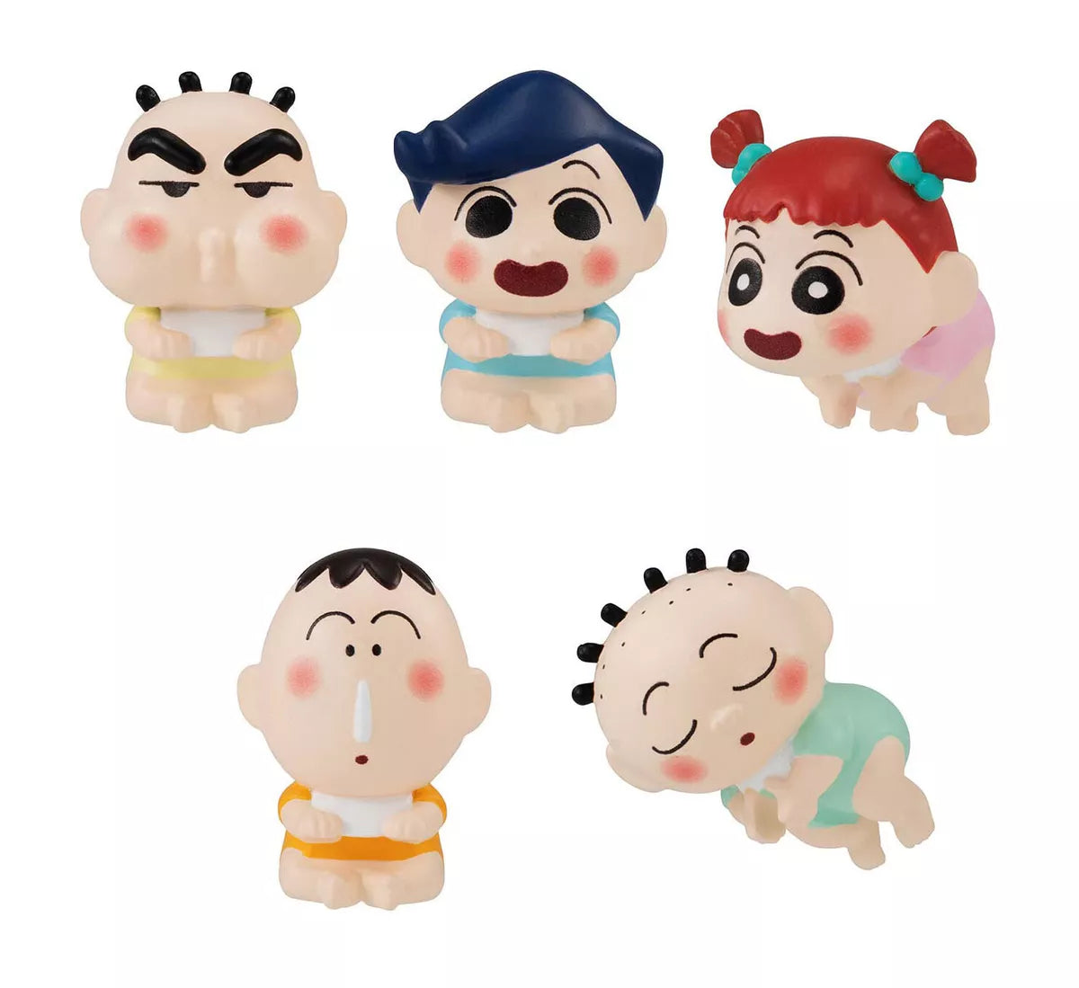 Bandai Hugcot Gashapon Crayon Shin Chan Part 6 - 5-Piece Collectible Figure Set | Anime Toy for Display, Gift & Collection | Perfect for Fans, Kids & Anime Enthusiasts