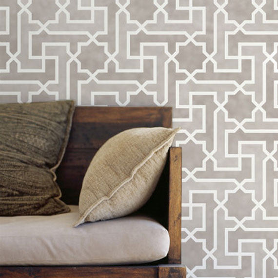 Authentic Moroccan Key Stencil for DIY Crafts, Home Decor & Wall Art | Perfect for Scrapbooking, Furniture Painting & Custom Designs