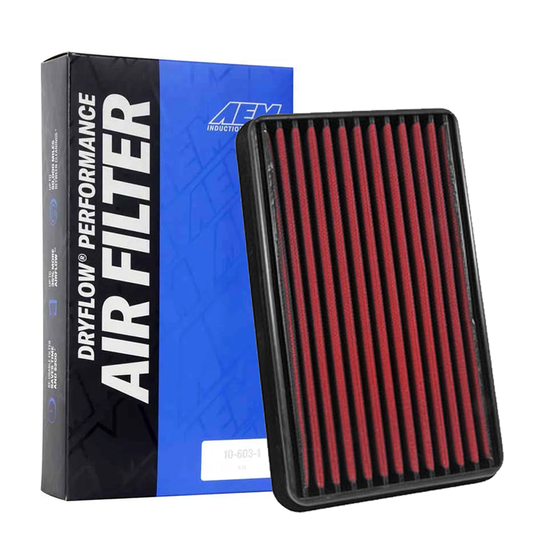 AEM 28-20145 Dryflow Washable Air Filter - High Performance Reusable Air Filter for Cars, Trucks & SUVs - Perfect for Off-Roading, Racing & Daily Driving