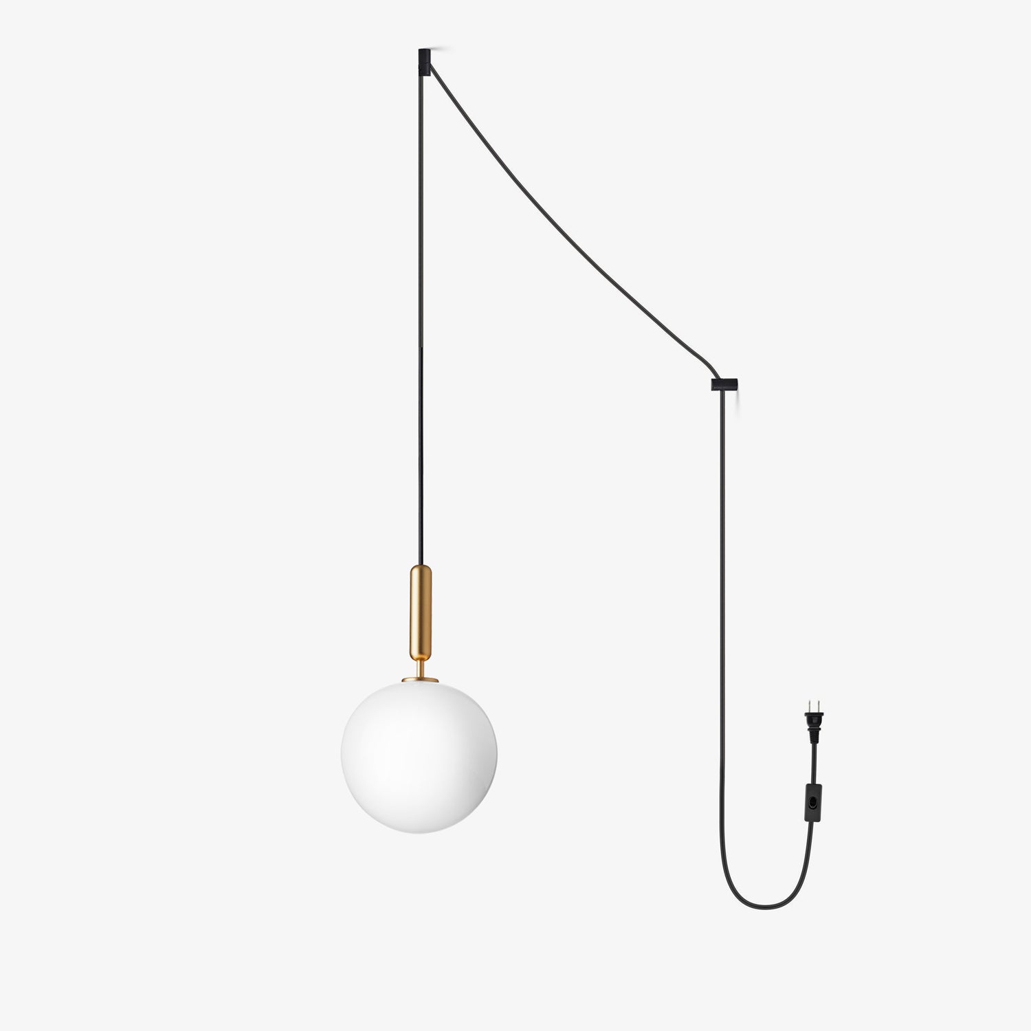 Elysian Glow Pendant Swag Light - Modern Adjustable Hanging Chandelier for Bedroom, Living Room & Dining Room Decor | Dimmable LED Lighting Fixture for Home & Office