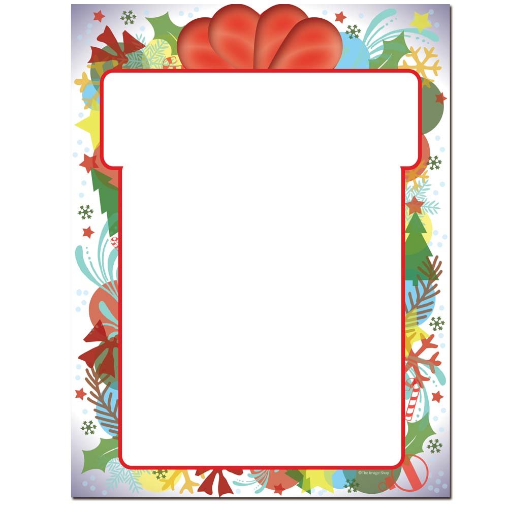 Premium Gift Wrapped Letterhead Paper - 25 Sheets for Laser & Inkjet Printers - Elegant Stationery for Wedding Invitations, Business Correspondence & Thank You Cards