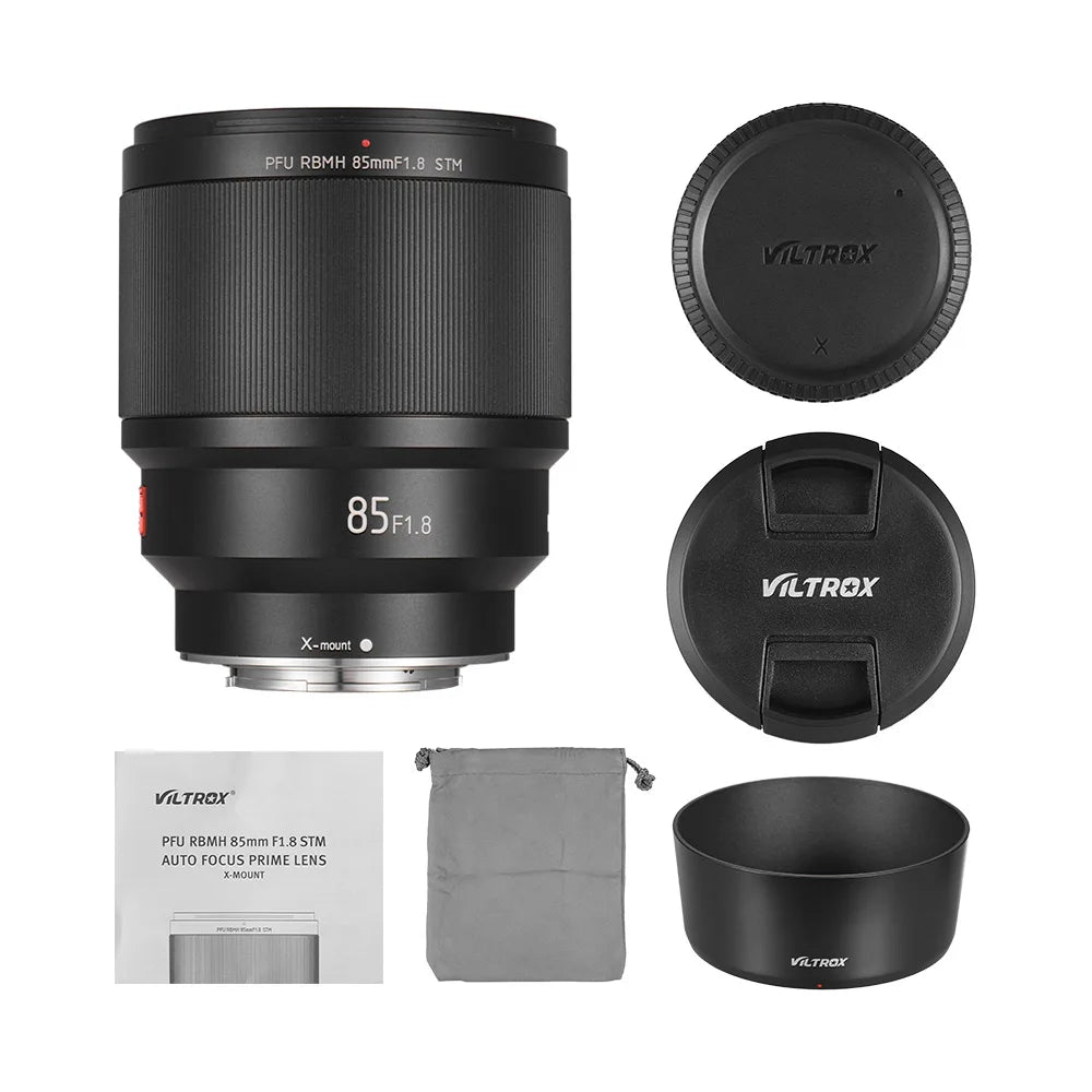 Fujifilm FX Mount 85mm F1.8 Prime Lens - Low Noise, Fast & Precise Autofocus for Portrait Photography, Wedding & Low Light Shooting