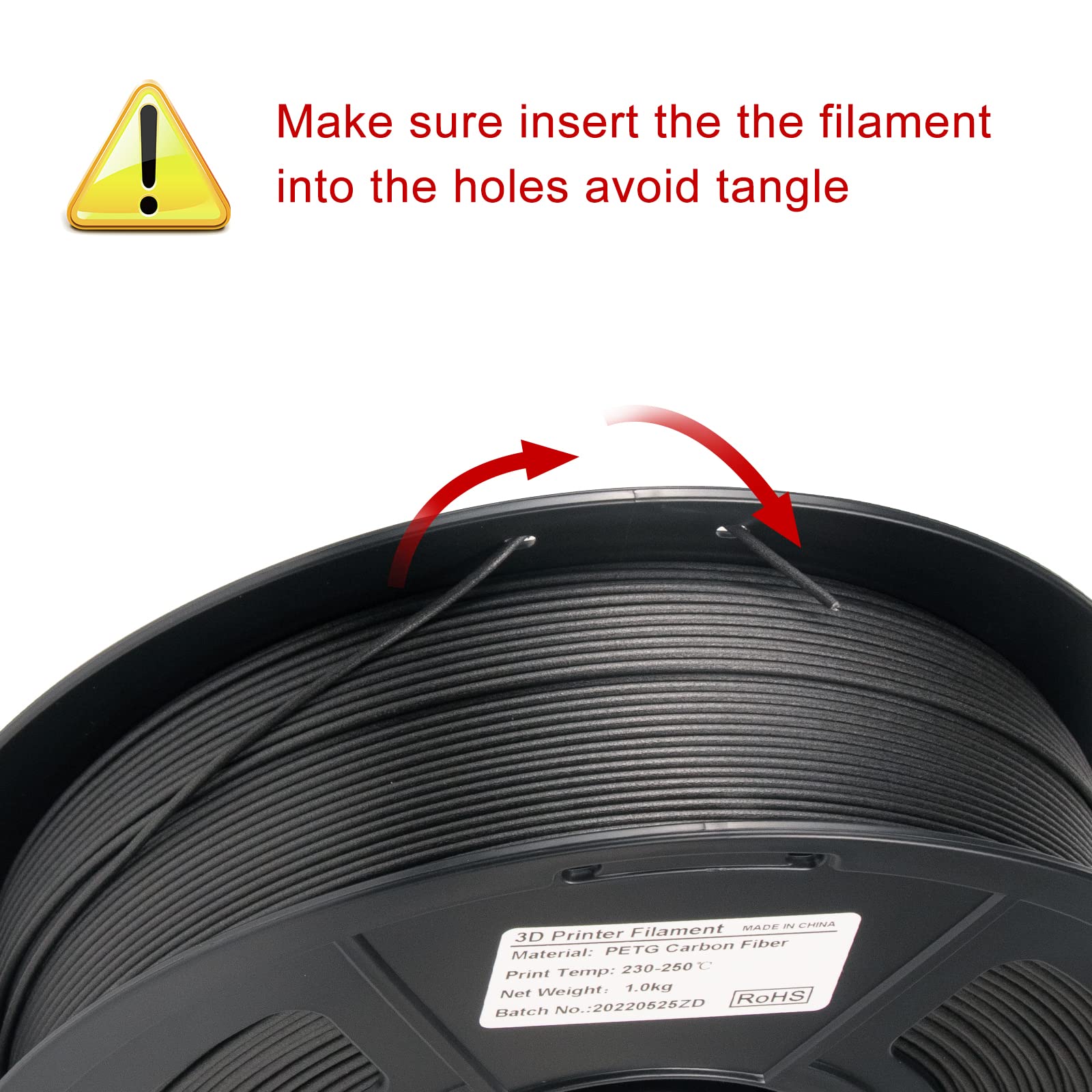 Premium IEMAI Carbon Fiber PETG Filament 1.75mm - 20% Carbon Filled 3D Printer Filament (1kg Spool, Matte Black) for High-Strength Functional Parts, RC Cars & Engineering Prototypes