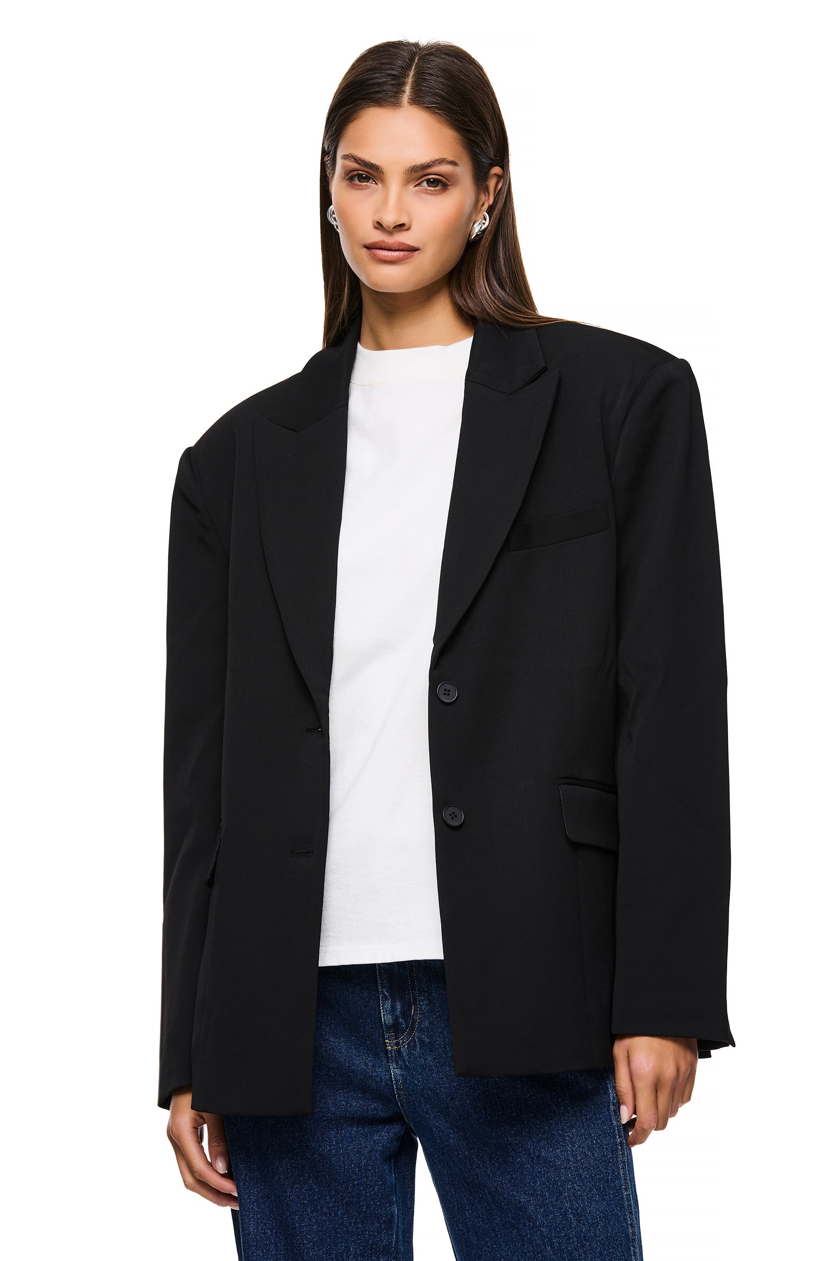 Stylish ISLA Black Blazer for Women - Elegant Office & Evening Wear - Perfect for Business Meetings, Parties & Special Occasions