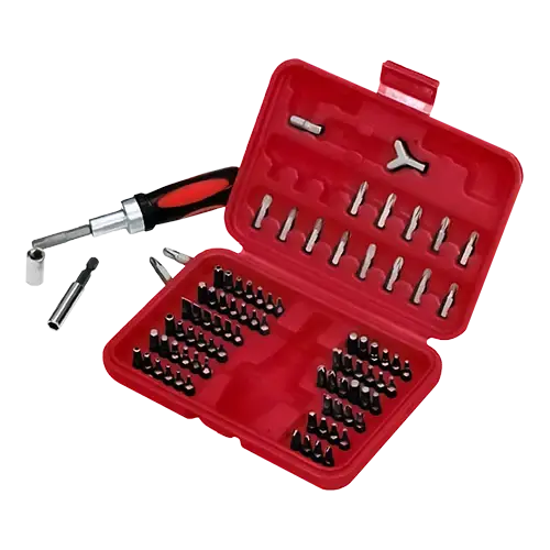 ATD 549 90-Piece Master Bit Set with Reversible Ratchet - Premium Screwdriver Bit Set for DIY, Home Repair & Automotive Maintenance