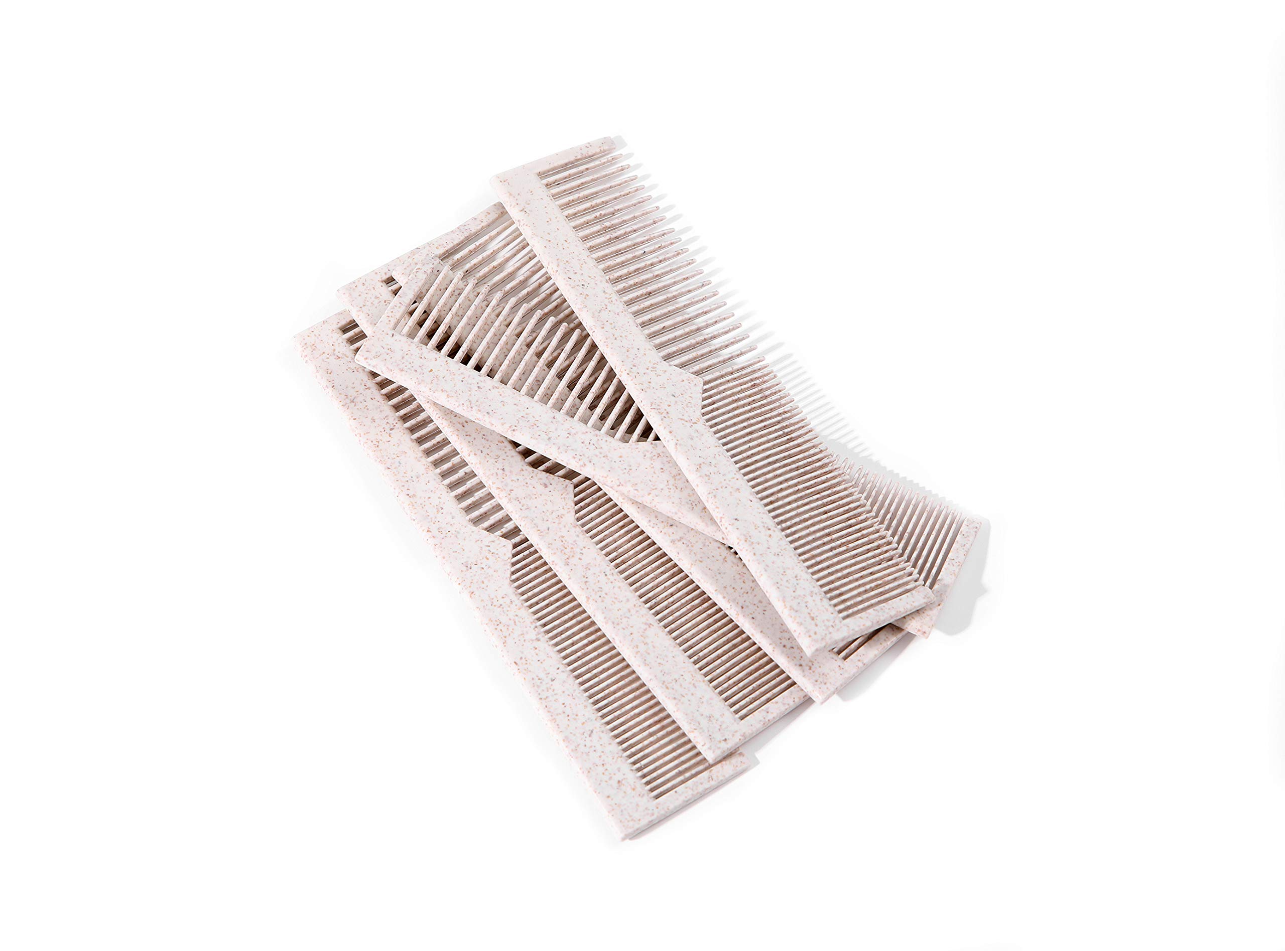 Bleeker and Rowe 100% Biodegradable Pocket Combs - Eco Friendly Bulk Pack of 100 - Individually Wrapped for Hygiene - Perfect for Macrame, Travel, Salons & Sustainable Gifting