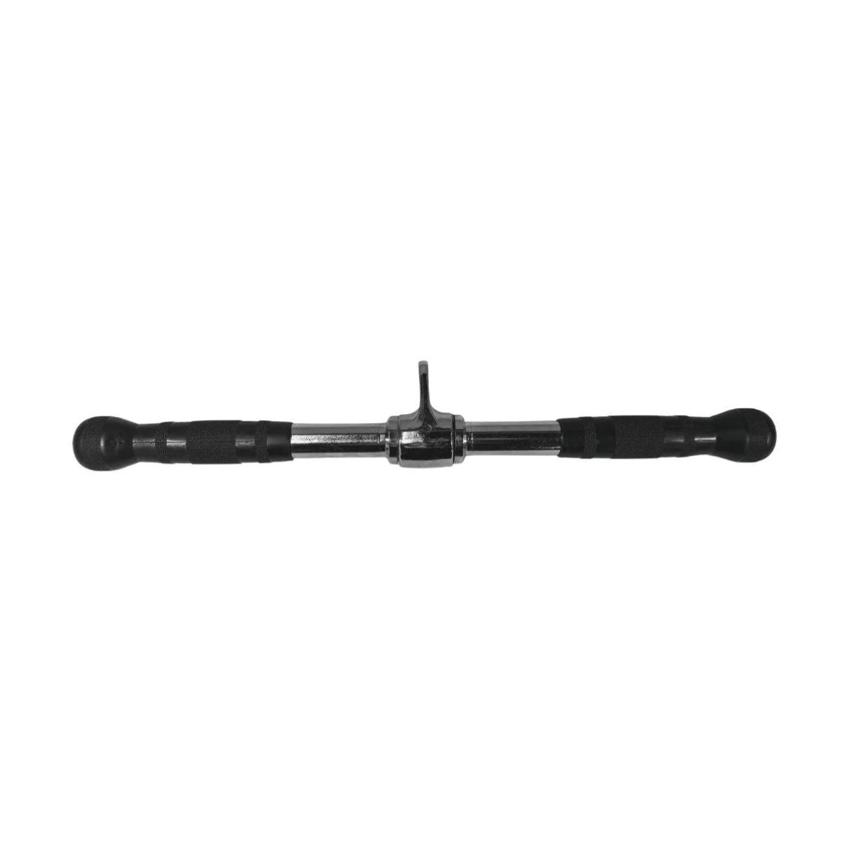 20 Inch Revolving Straight Bar with Ergonomic Grips - Perfect for Home Gym, Strength Training & Weightlifting Workouts