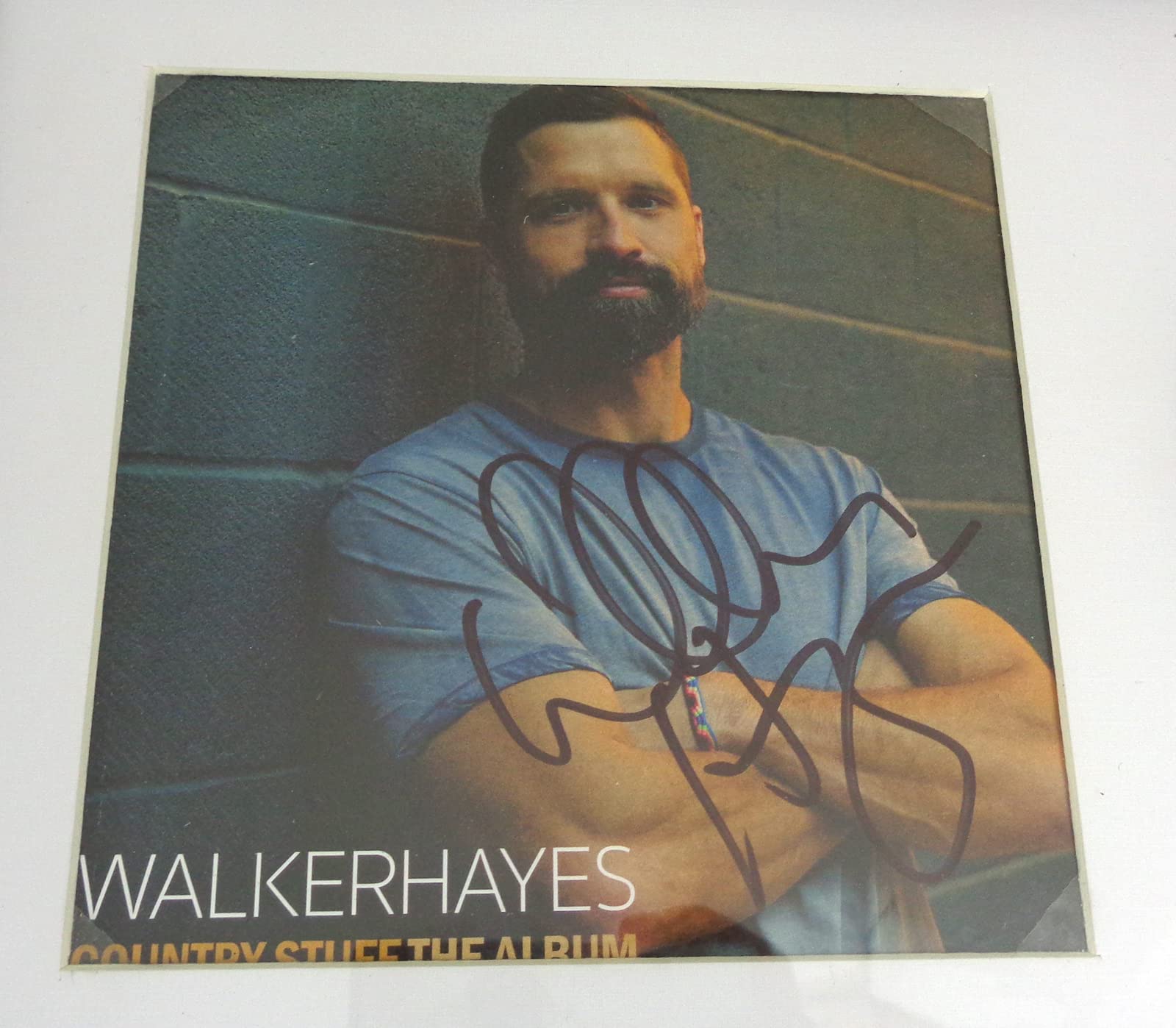 Walker Hayes Signed Autographed 'Country Stuff The Album' CD with Framed PSA/DNA COA - Perfect for Country Music Fans & Collectors - Great Gift for Birthdays, Weddings & Home Decor