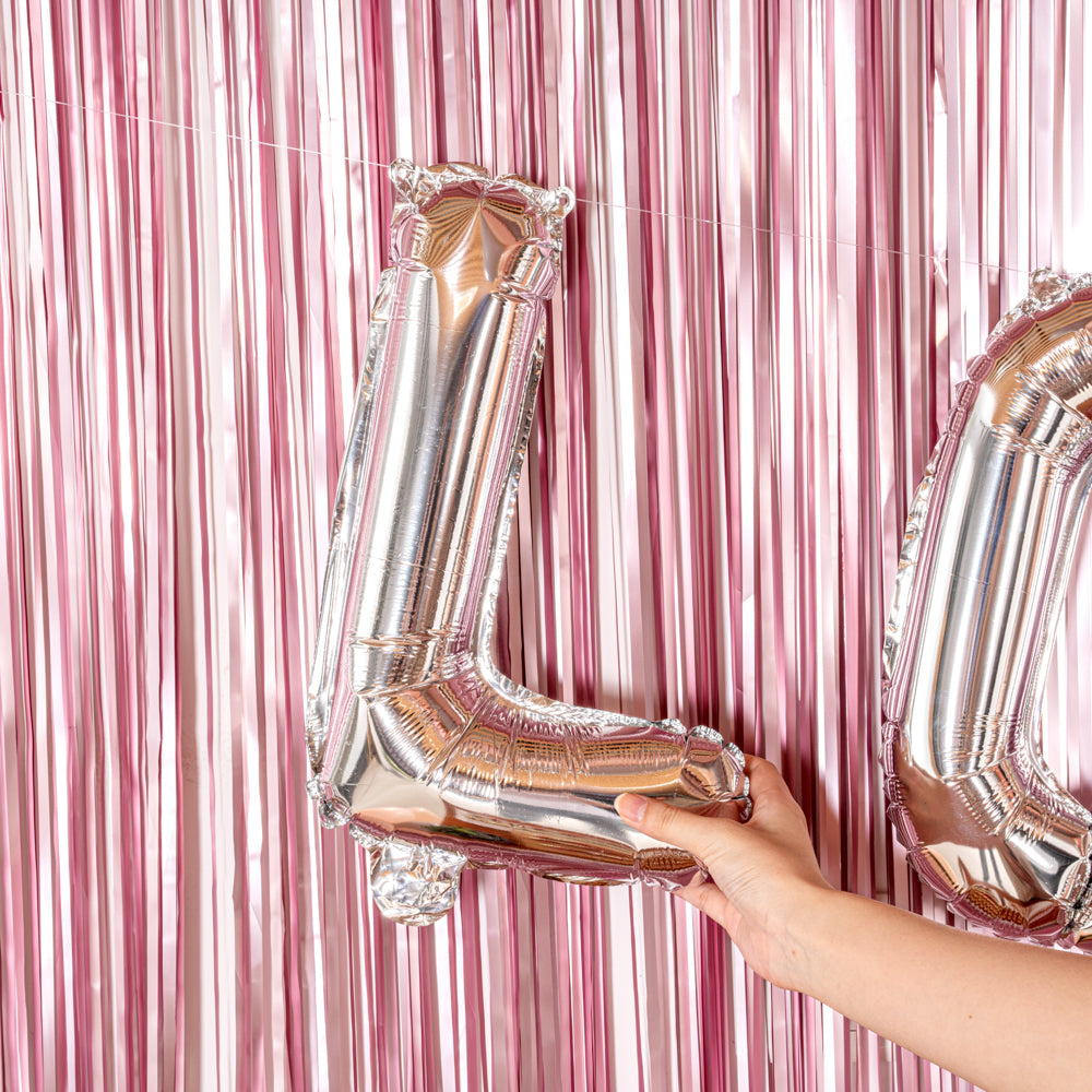 Balloonify Silver Mylar Letter L Balloon - 16 Inch Large Foil Alphabet Balloon for Birthday Party Decorations, Baby Showers & Graduation Celebrations