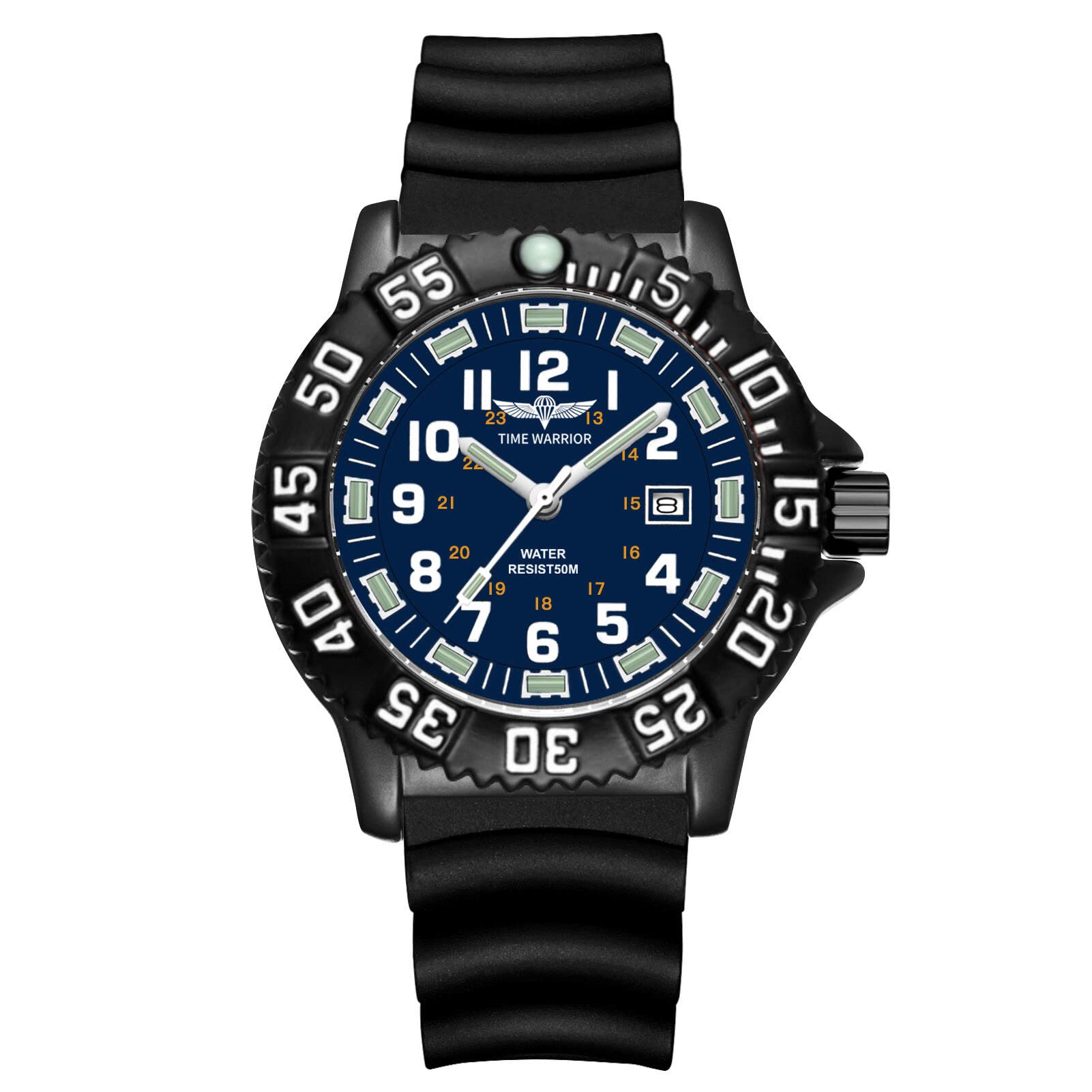 Military Tactical Watch for Men - Swiss Luminous Stainless Steel Special Forces Night Watch | Outdoor Adventure, Hiking & Combat Use