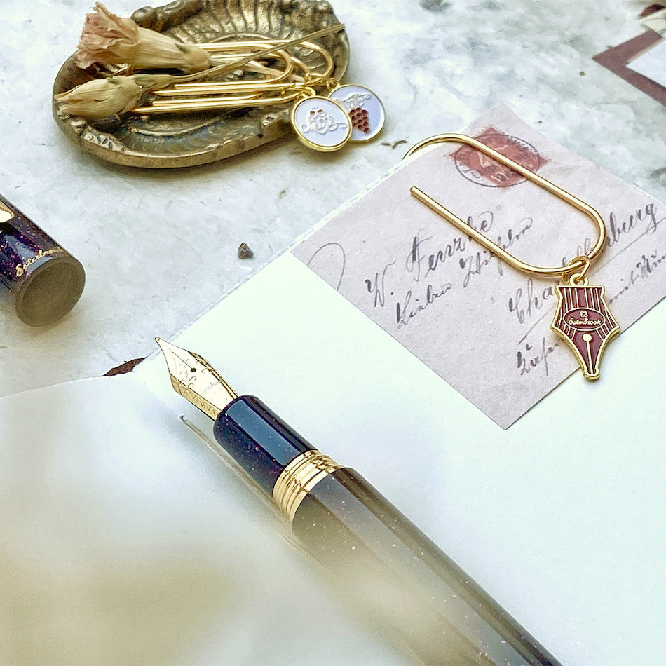 Esterbrook Estie Sparkle Cosmic Wine Fountain Pen Set of 3 - Luxury Writing Instruments for Gifts, Collectors & Everyday Elegance