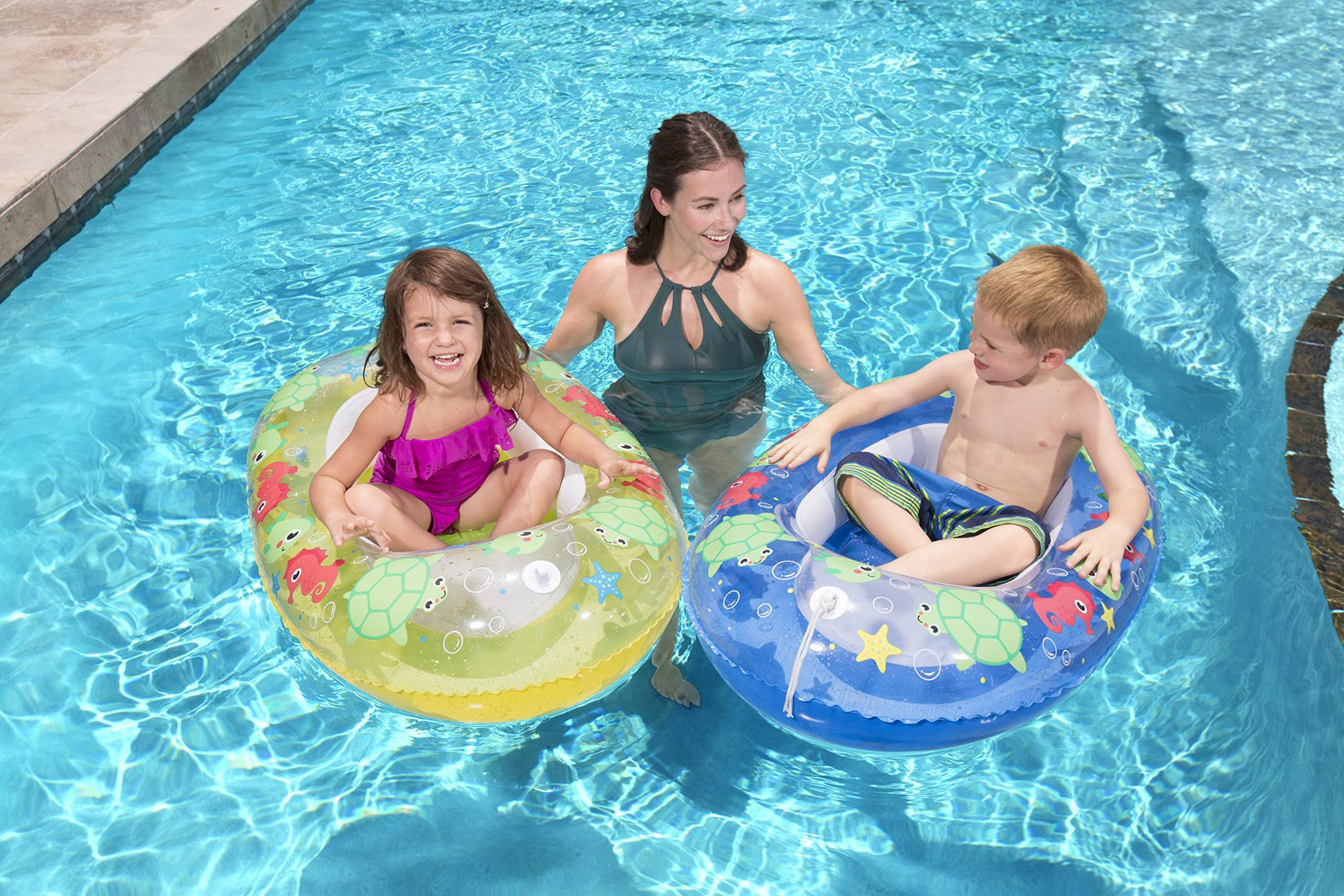 Bestway 1034037DEX21 Inflatable Pool Boat & Surfer for Kids - Fun Floating Water Toy for Lakes, Pools & Beach Adventures