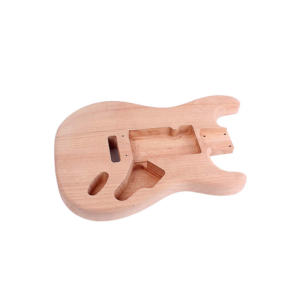 Premium Red Walnut Wood Electric Guitar Body for DIY ST Style Builds - Perfect for Custom Guitar Projects & Replacement Parts