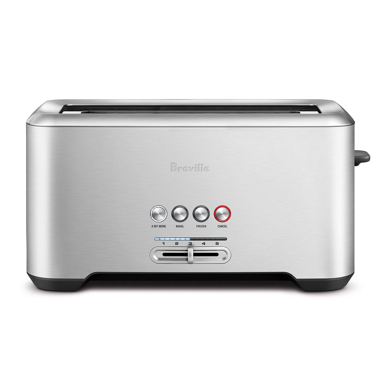 Breville 'A Bit More' 4 Slice Toaster - Brushed Stainless Steel for Perfect Breakfast Toast & Bagels | Ideal for Kitchens, Dorms & Offices