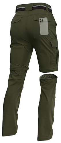 Zip Off Army Green