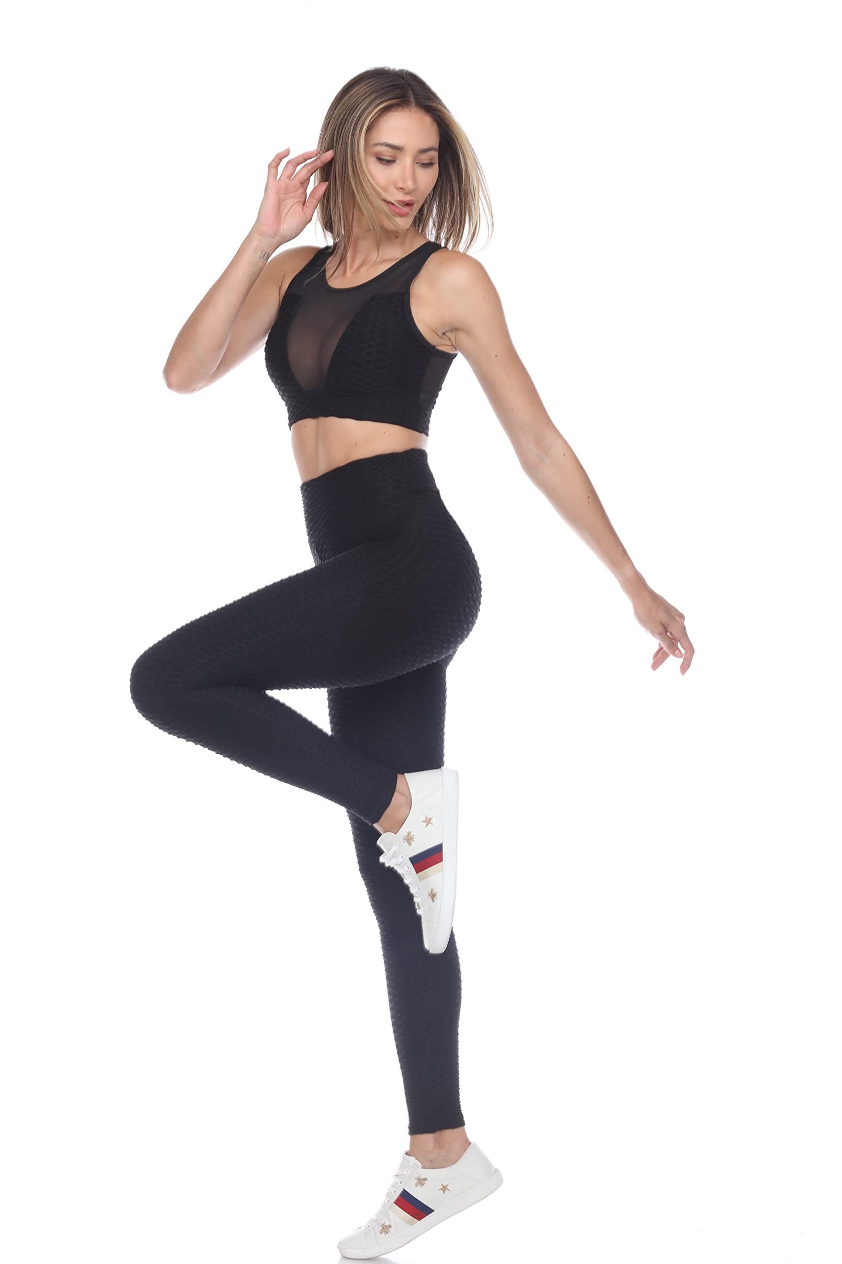 GOLDHAUS Women's Scrunch Butt Lifting High Waisted Yoga Leggings - Tummy Control Workout Pants with Anti-Cellulite & Tie Dye Design | Perfect for Gym, TikTok Videos & Everyday Wear