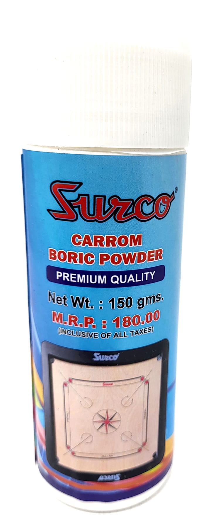 Premium Surco Carrom Board Boric Powder - 150g for Smooth Gameplay | Ideal for Carrom, Fingerboard & Tabletop Games | Perfect for Home, Clubs & Tournaments